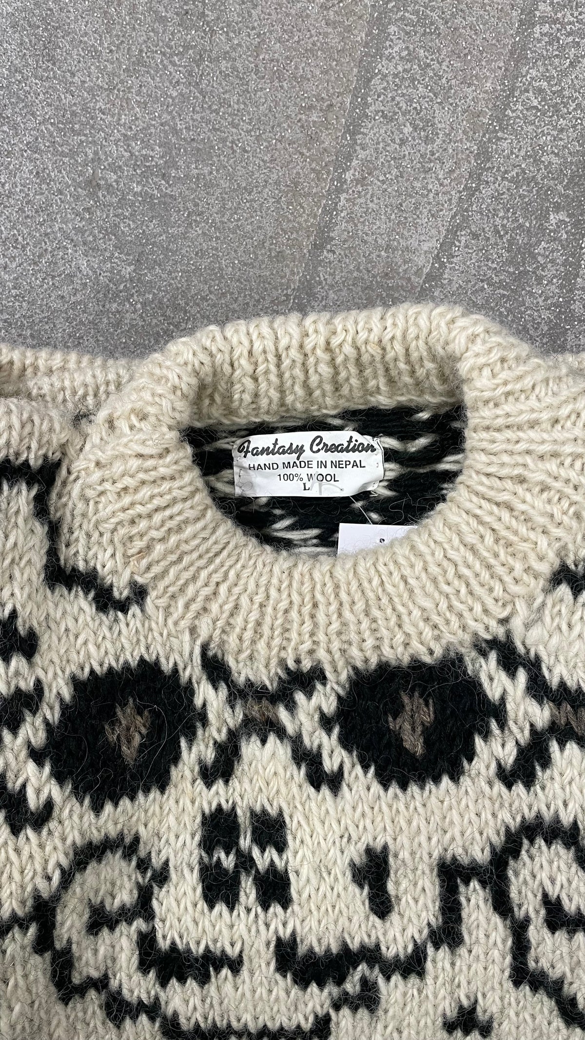 Wool jumper chunky vintage