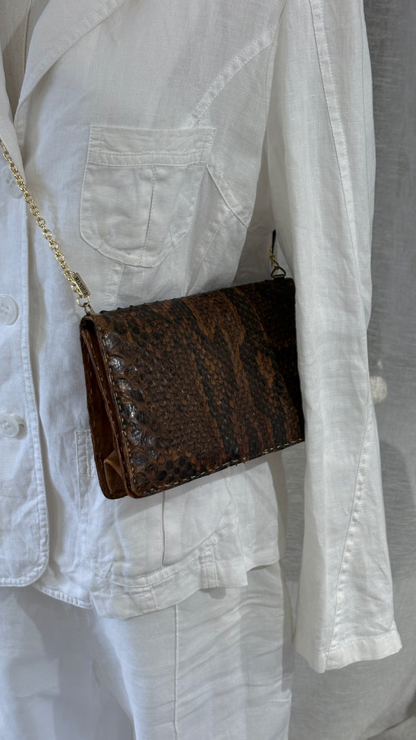 Vintage  snakeskin leather bag