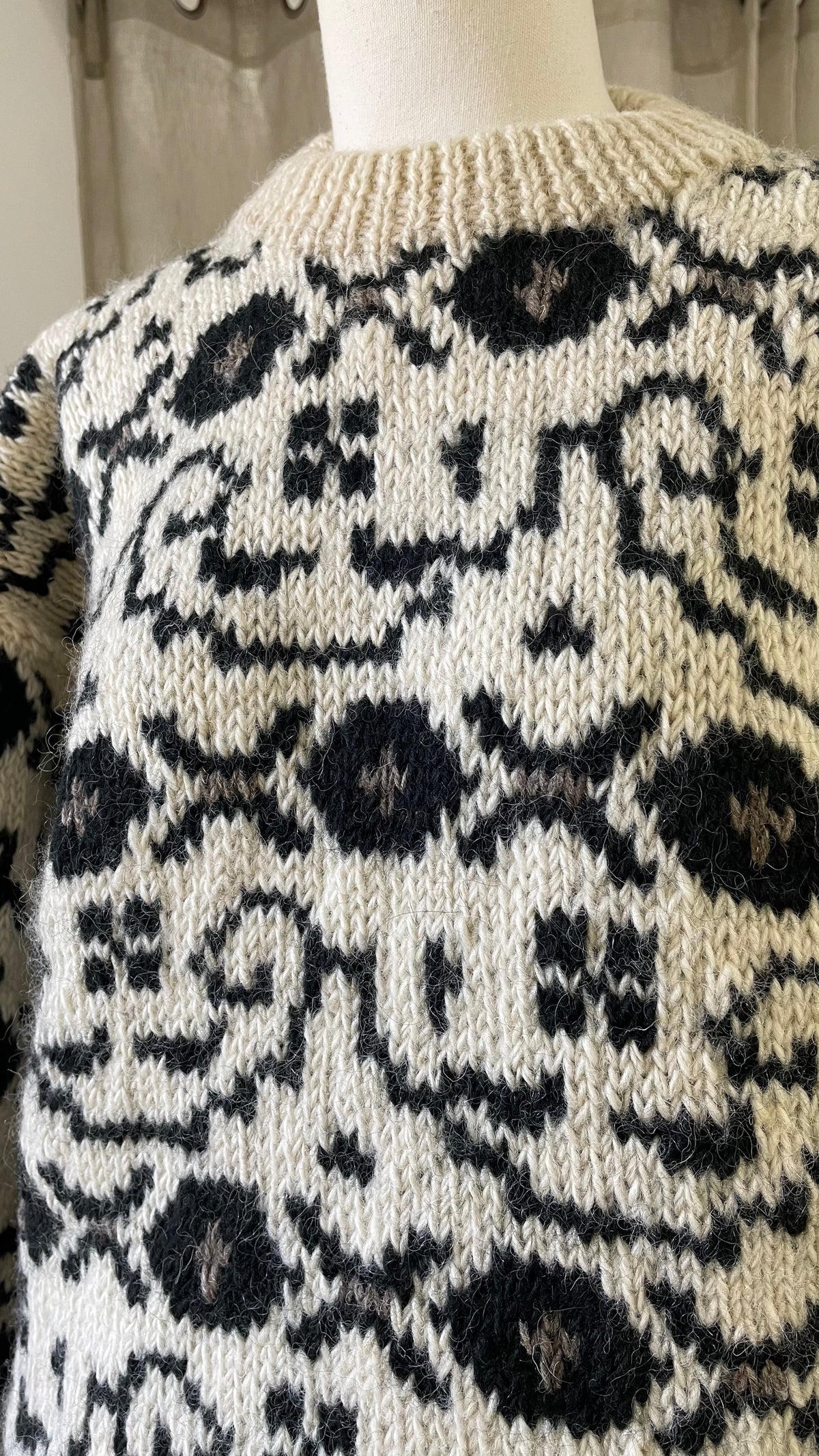 Wool jumper chunky vintage