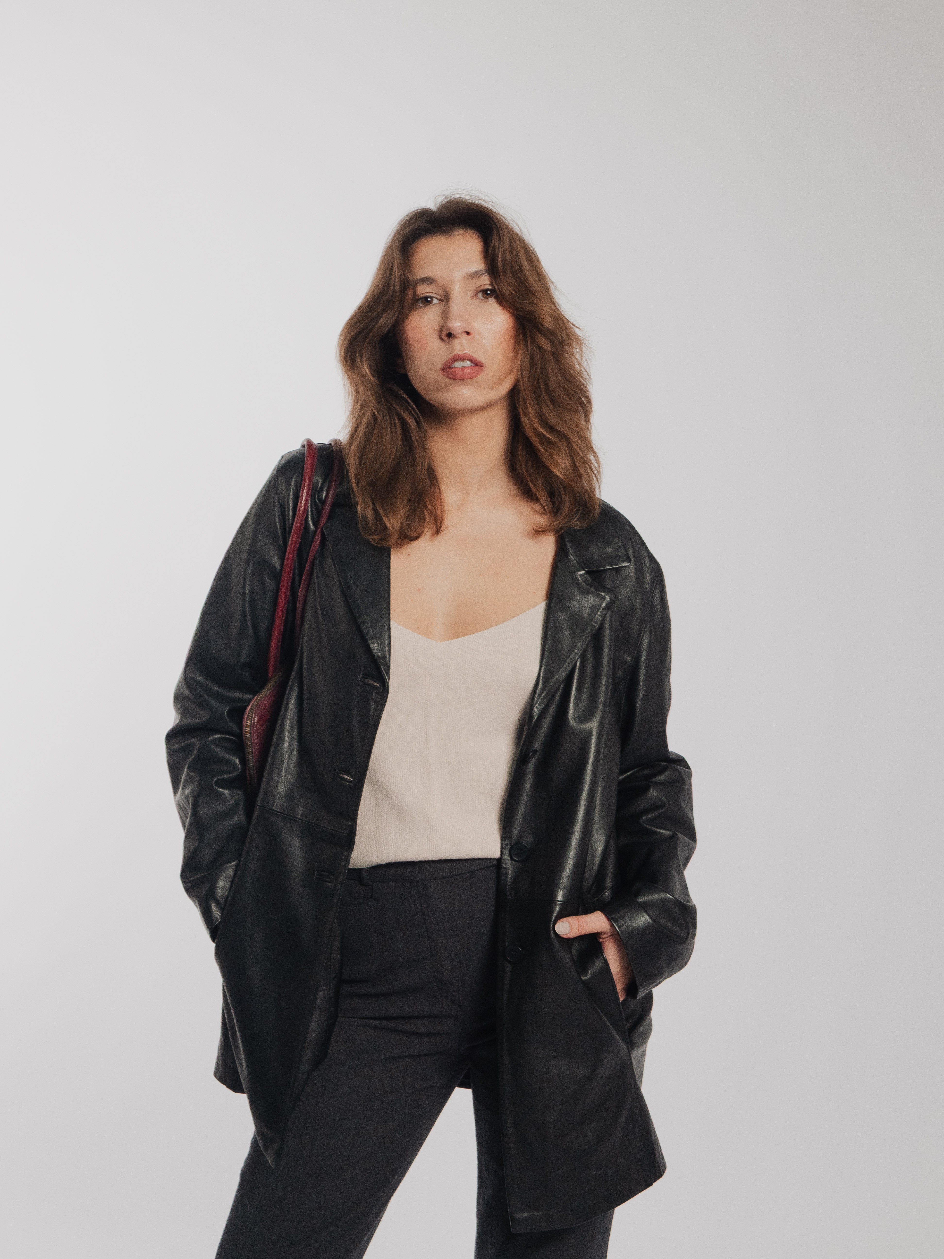 Basic Black Leather Jacket