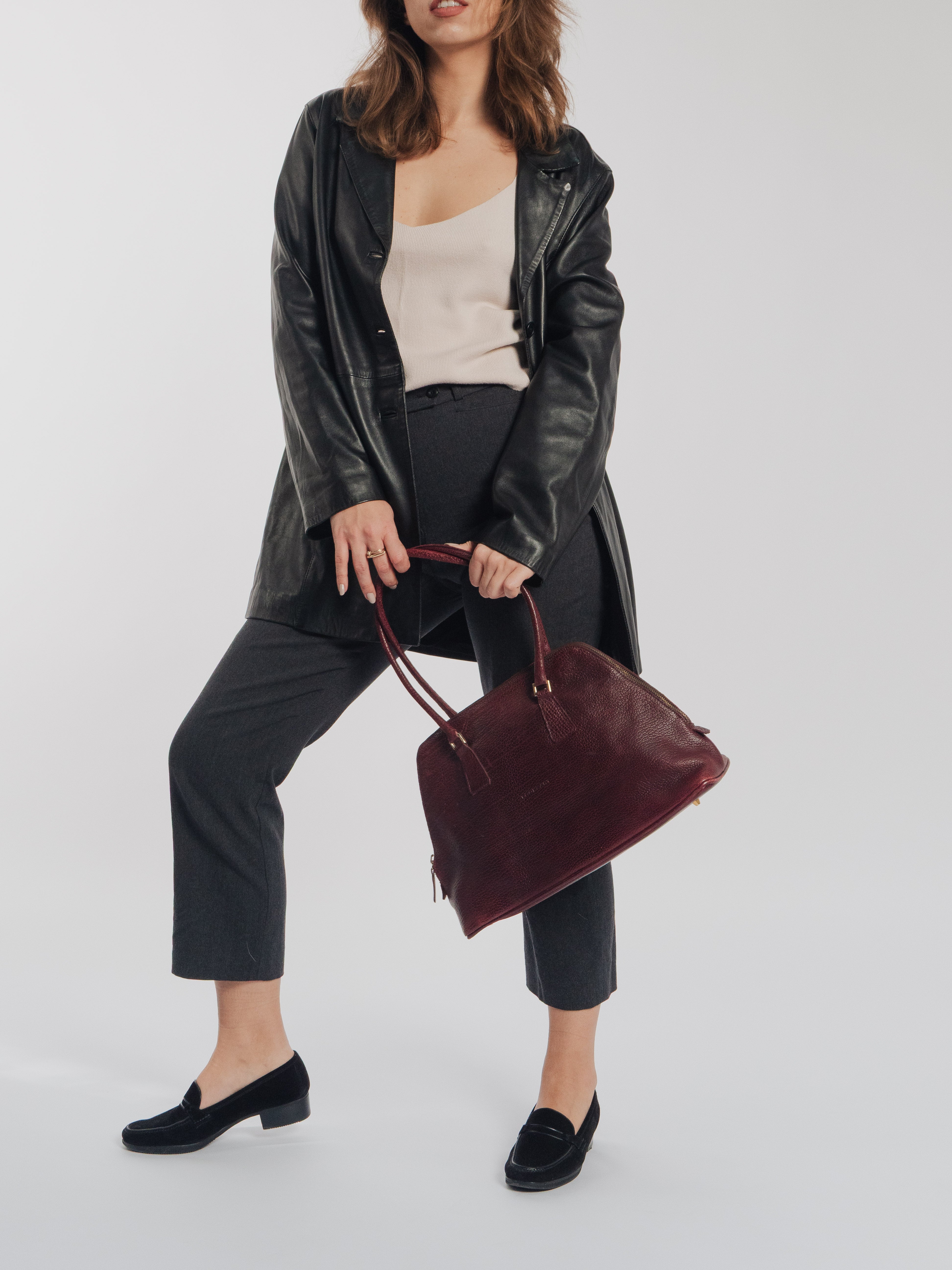 Basic Black Leather Jacket