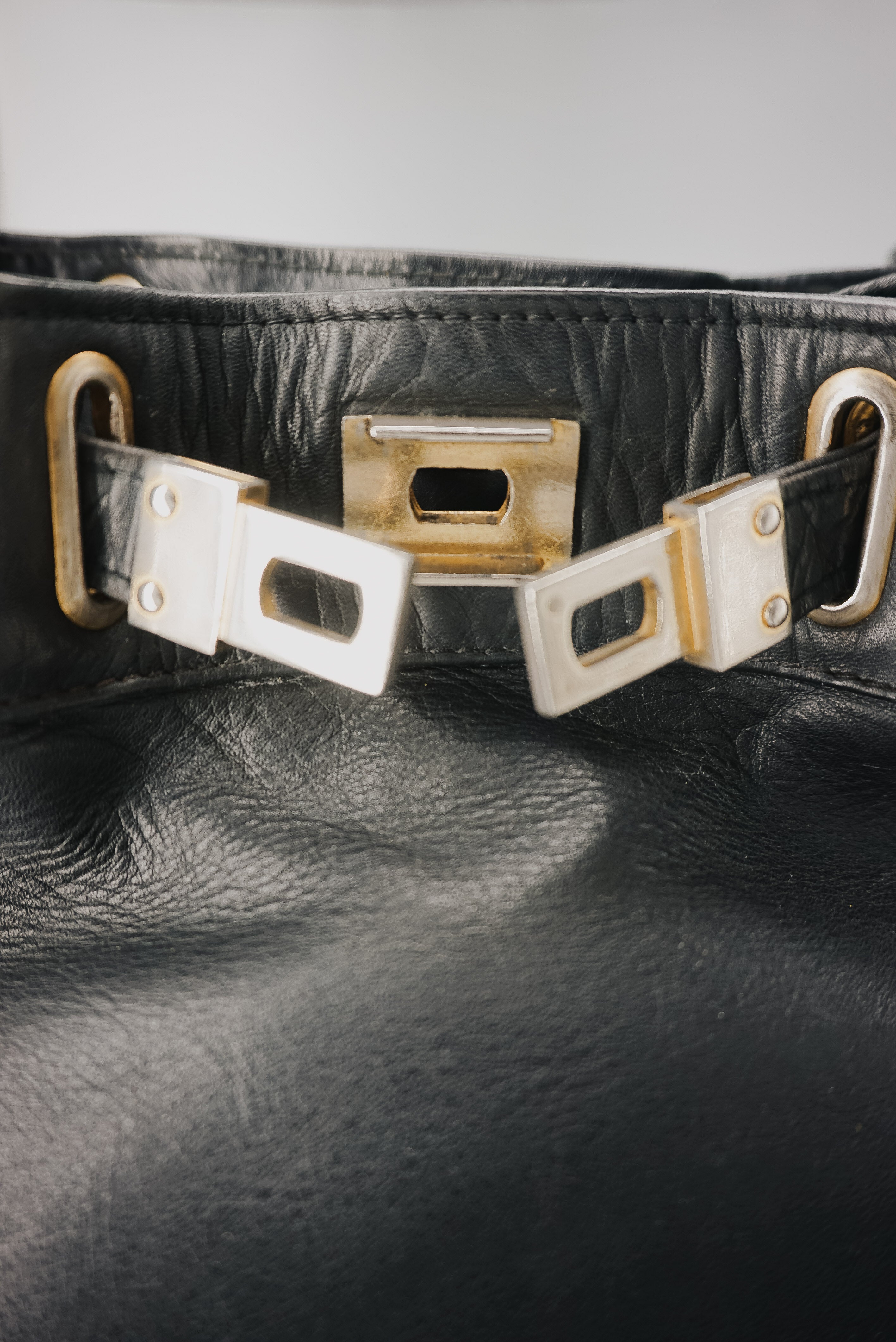 Black Bucket Bag