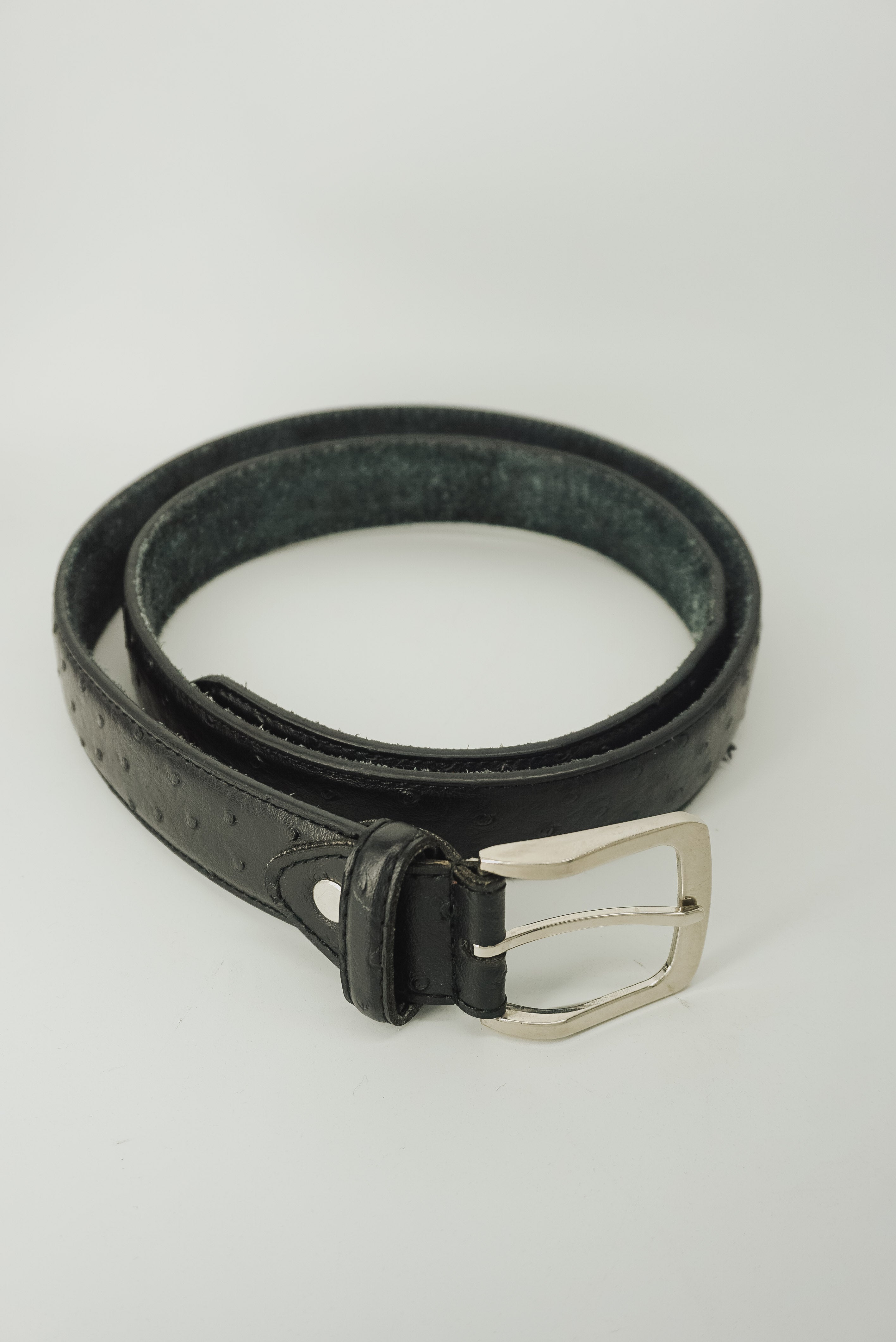 Black Dots Leather Belt