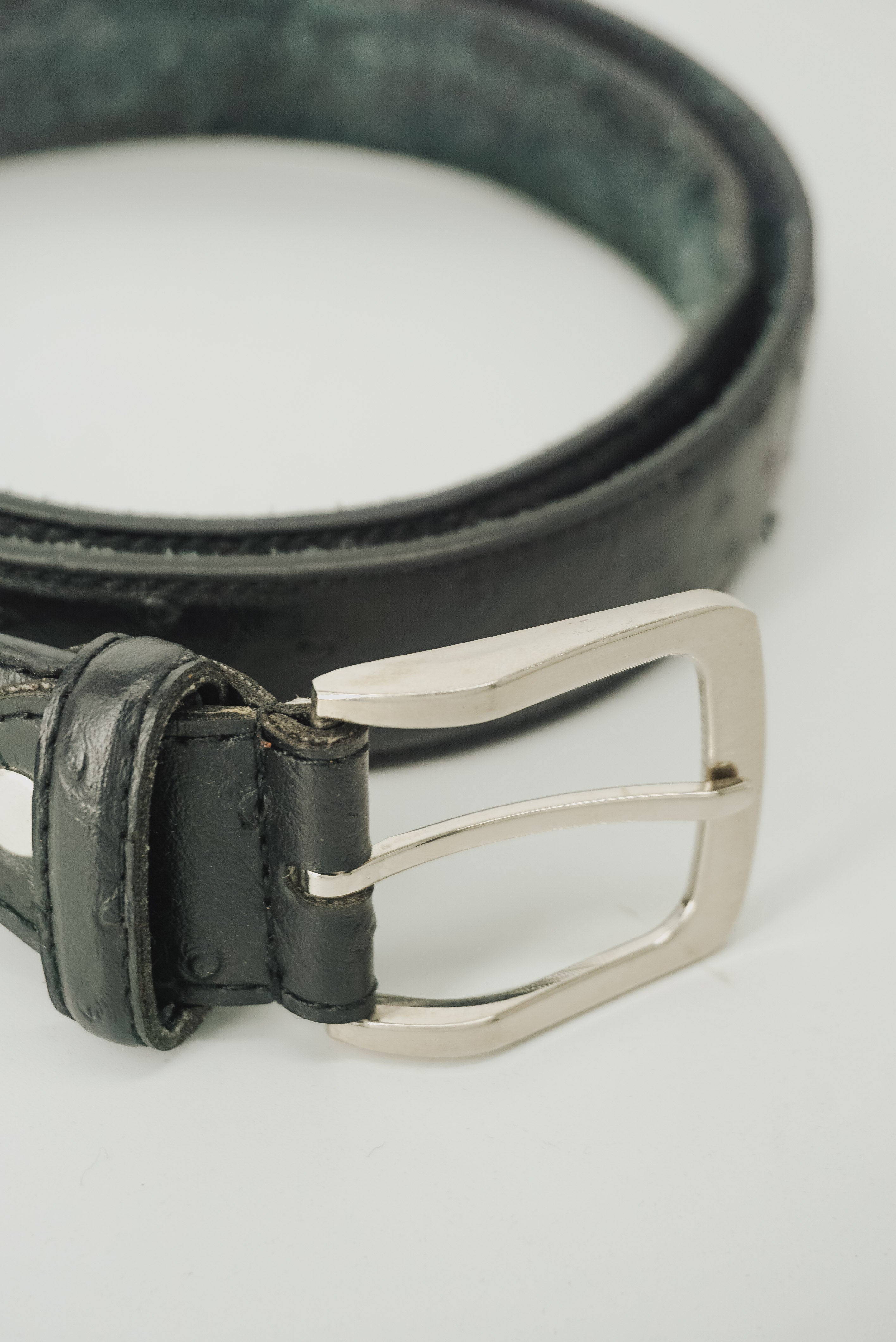 Black Dots Leather Belt
