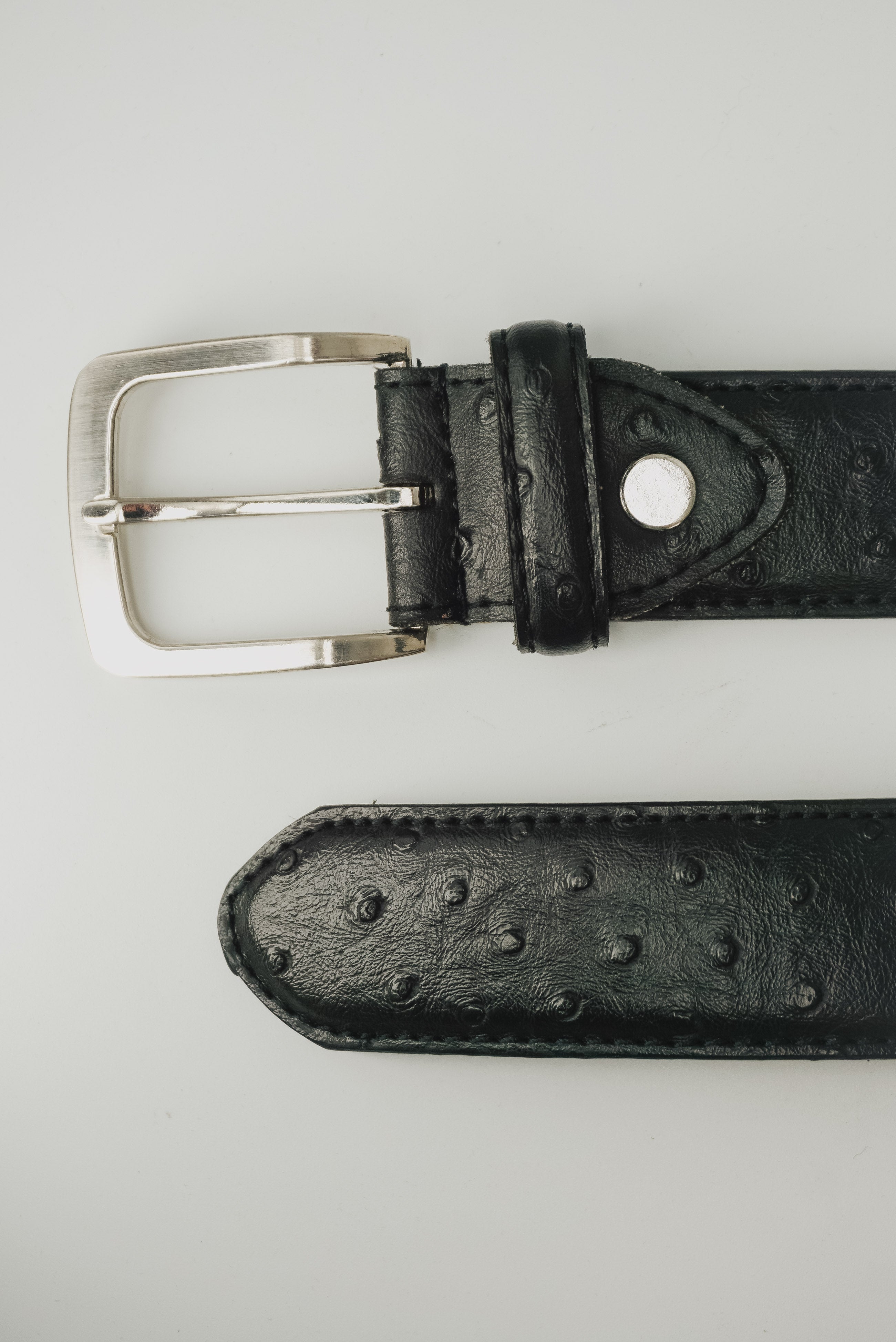 Black Dots Leather Belt