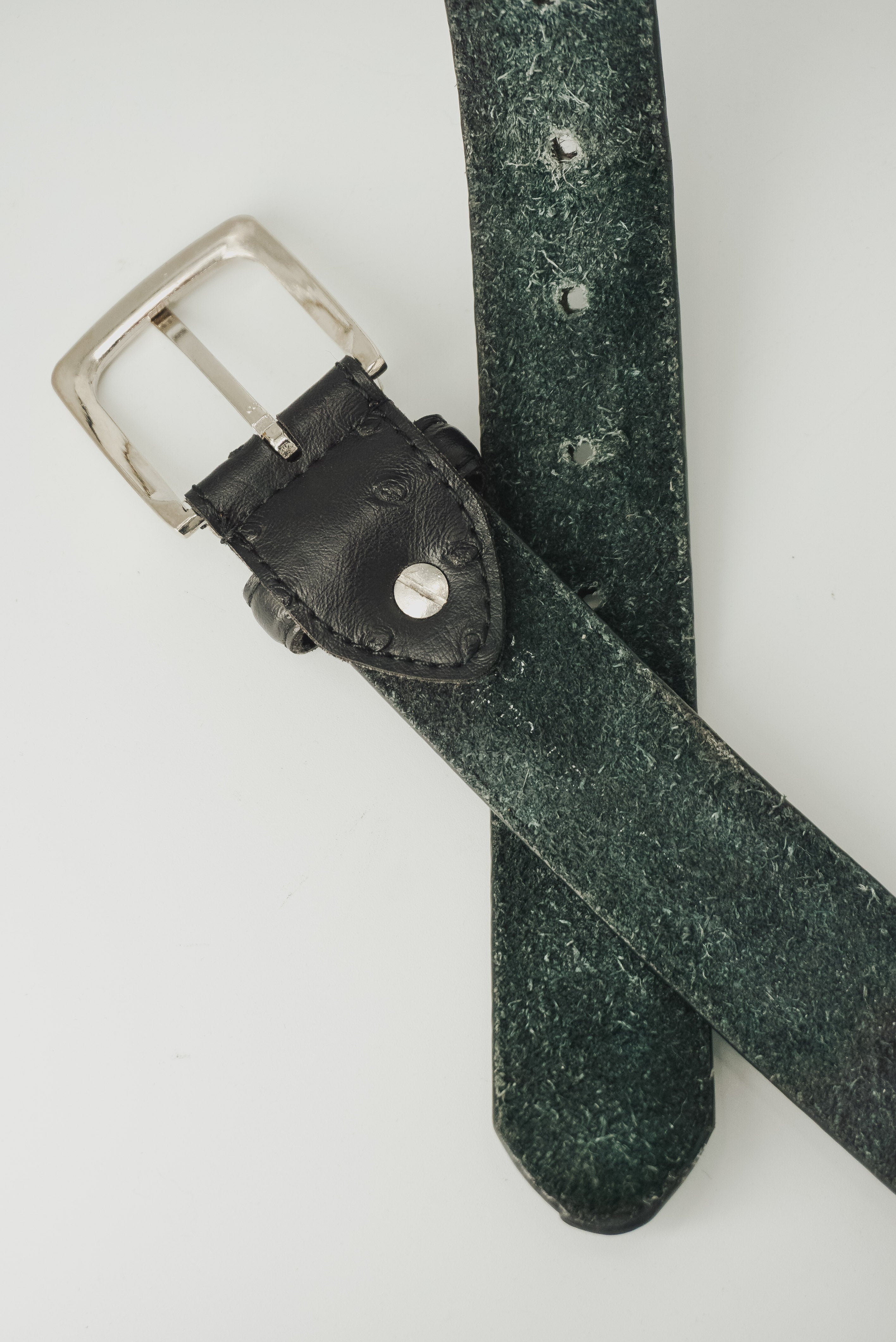 Black Dots Leather Belt