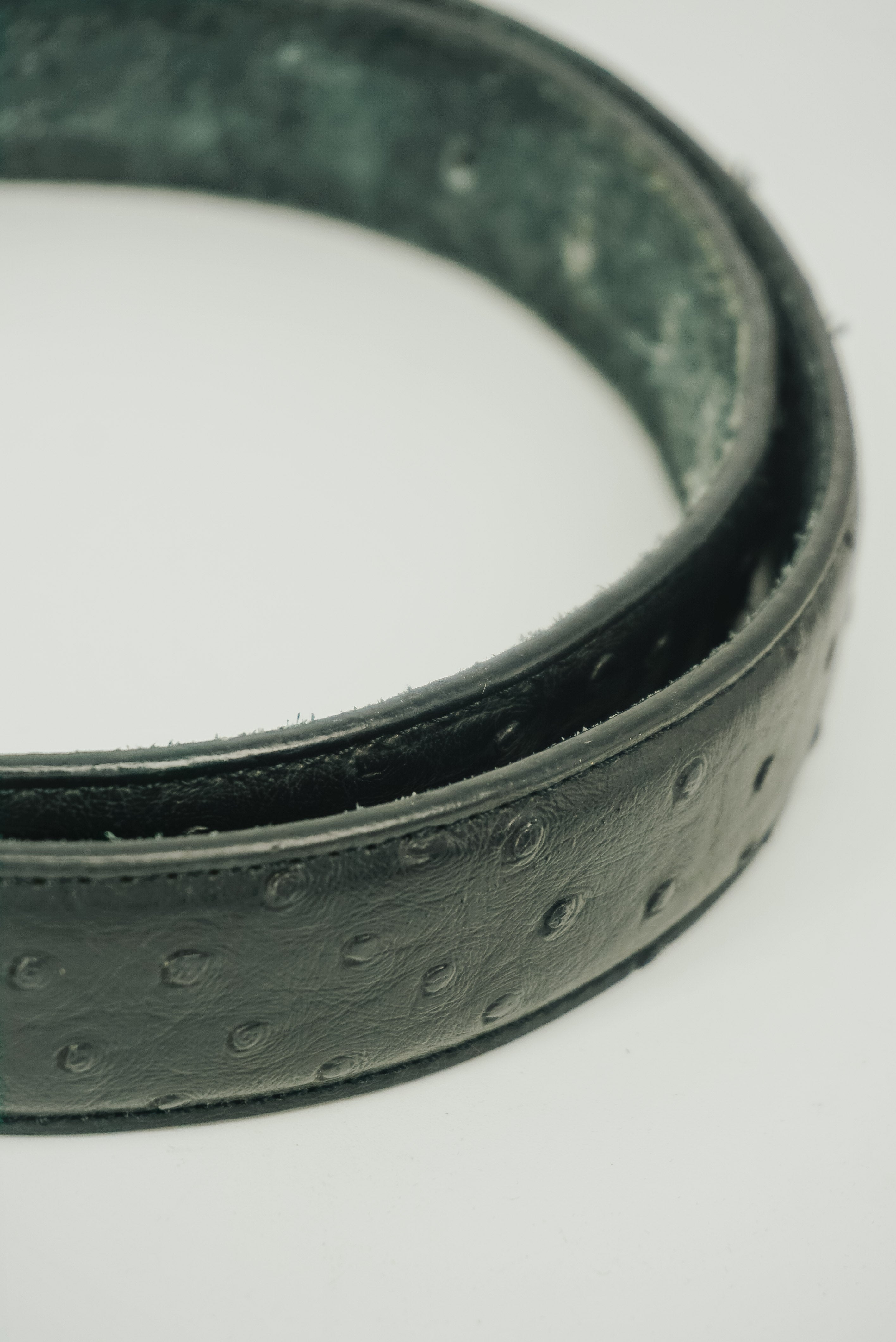 Black Dots Leather Belt