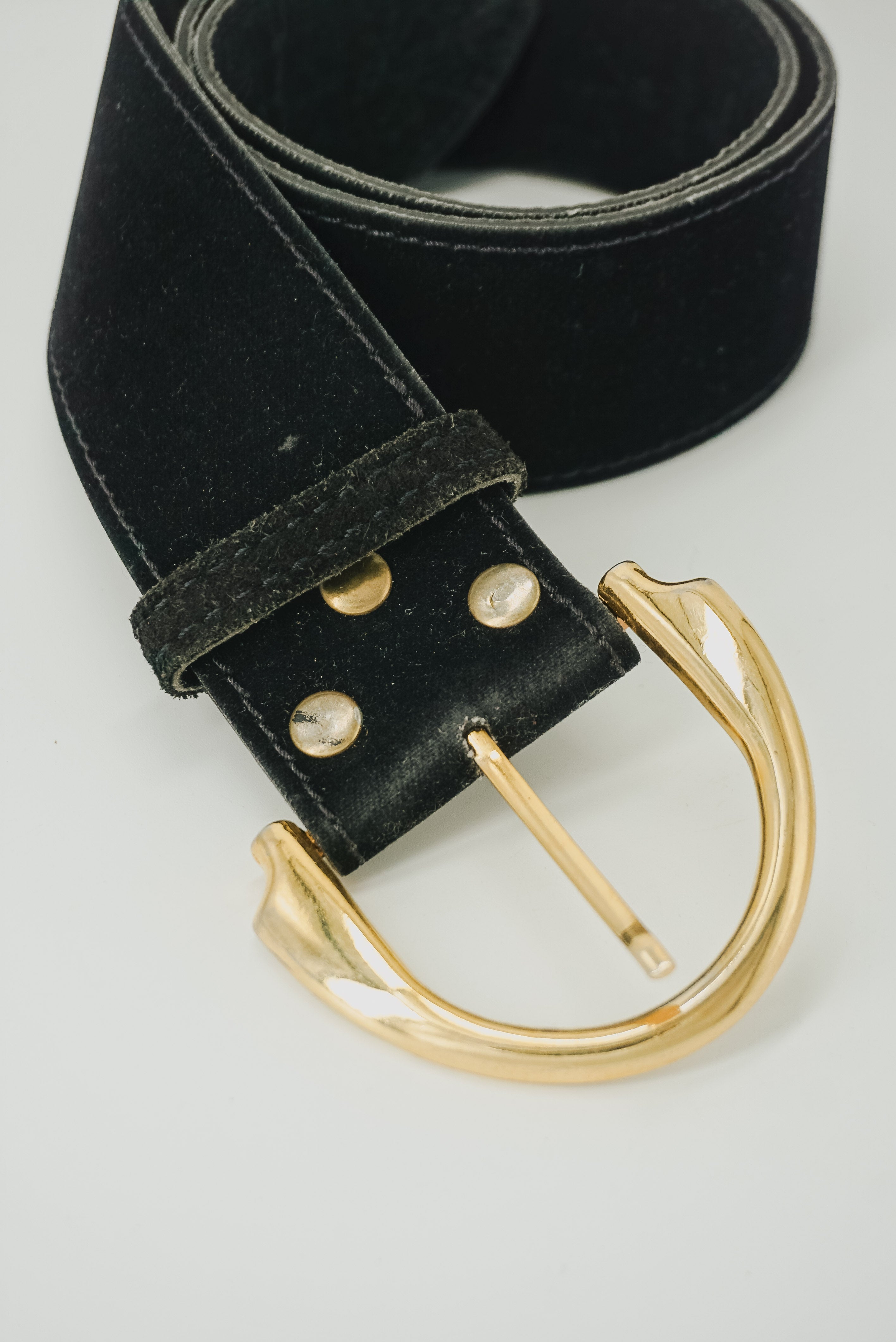 Black Velvet Belt