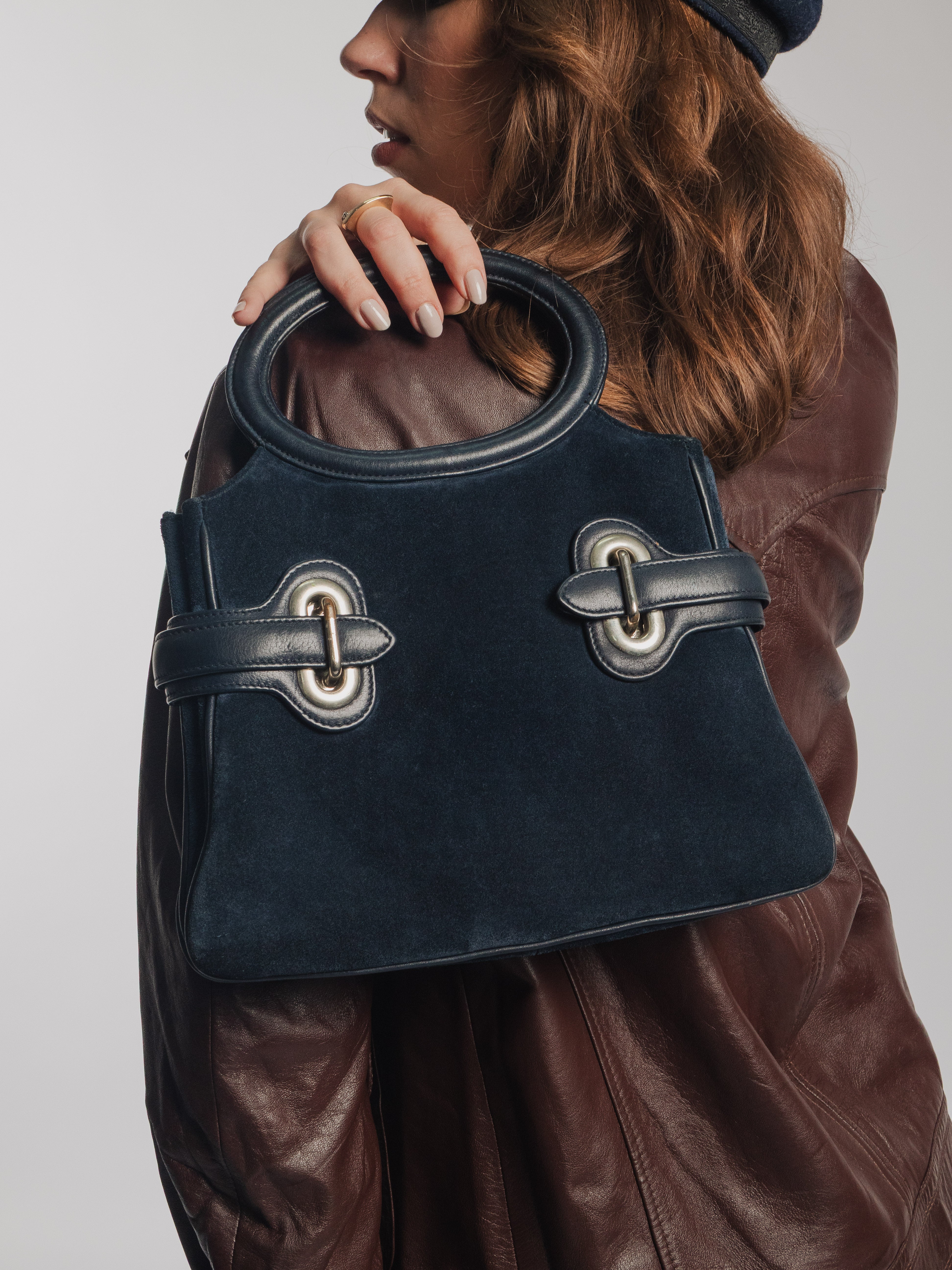 Blue Velvet Bag