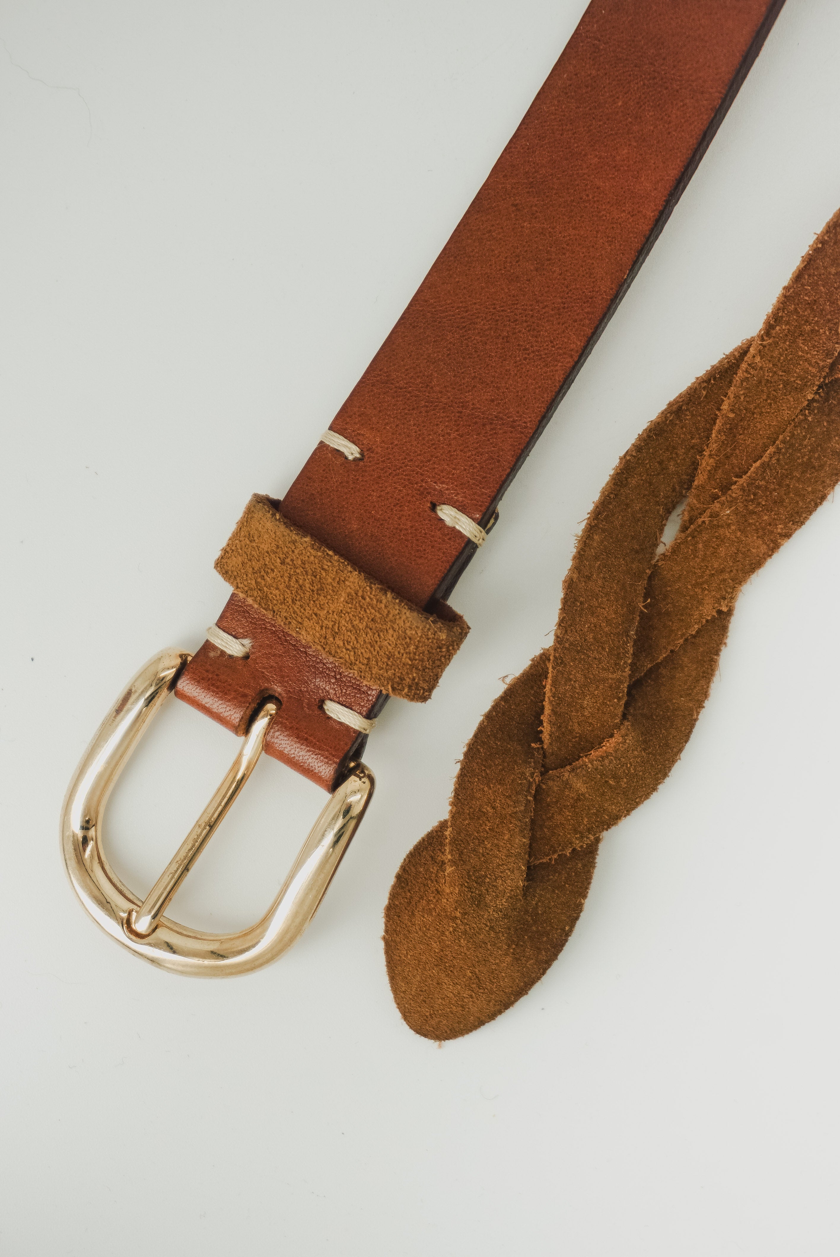 Brown Braided Belt
