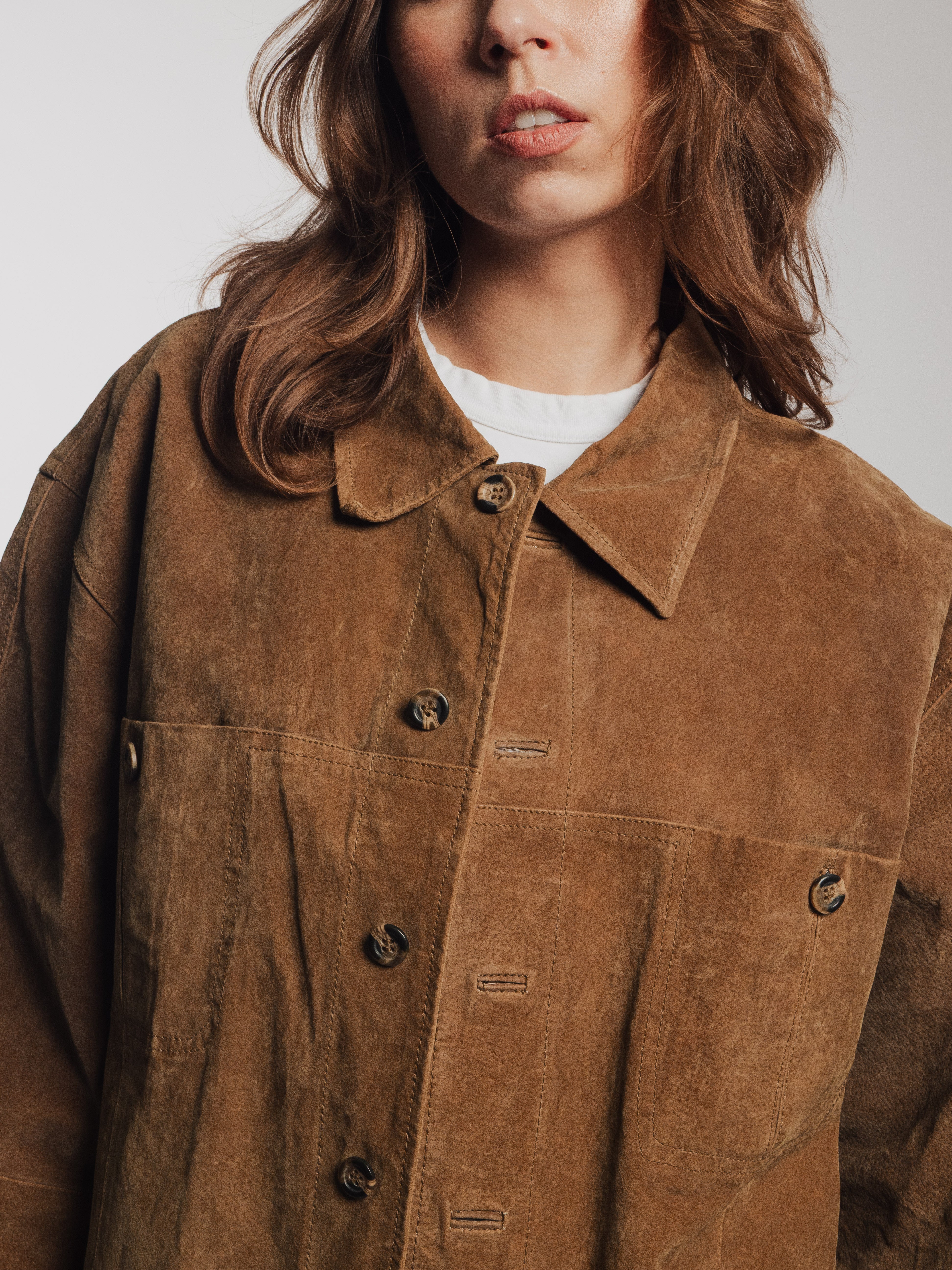 Brown Long Leather Jacket