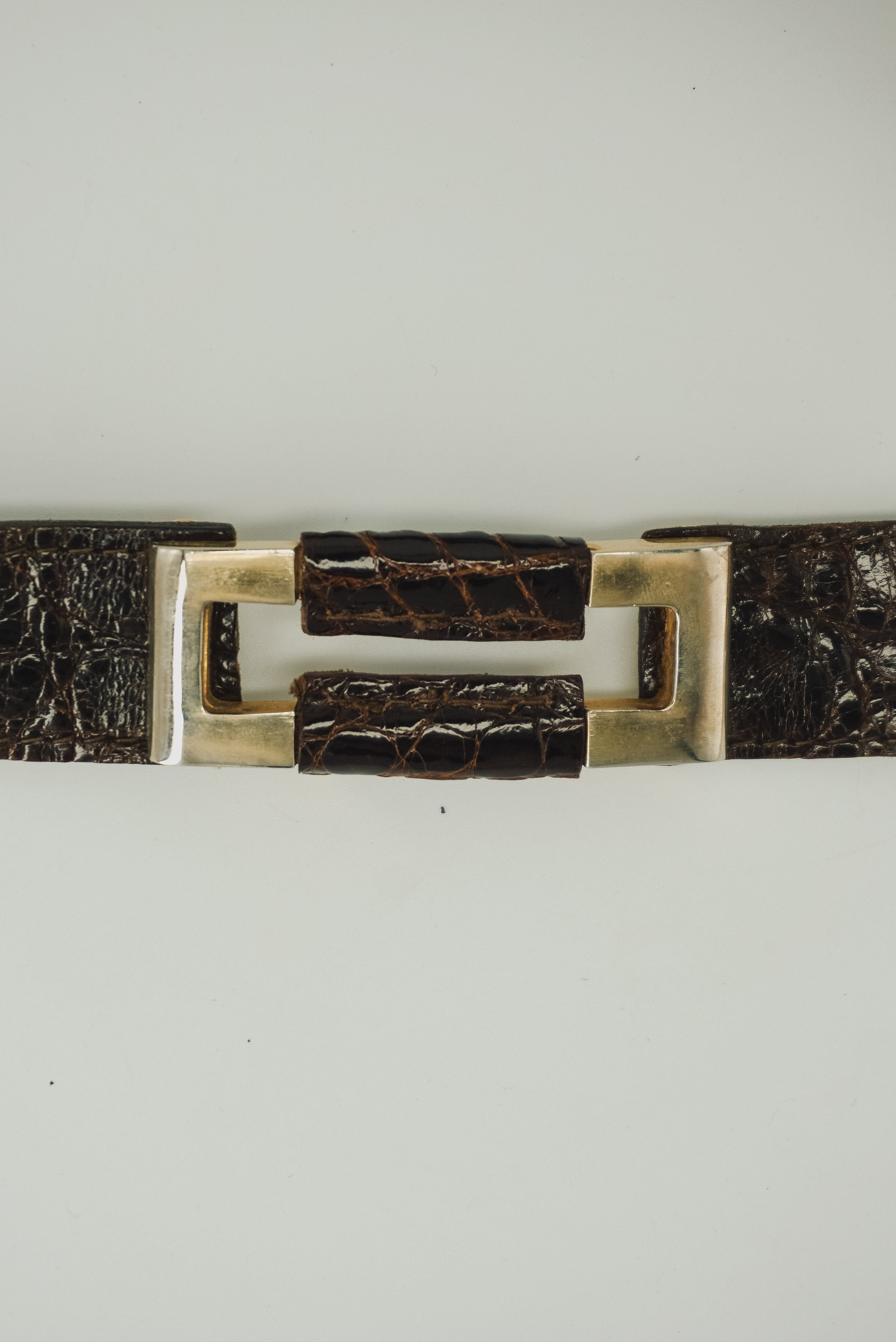 Crocodile Leather Belt