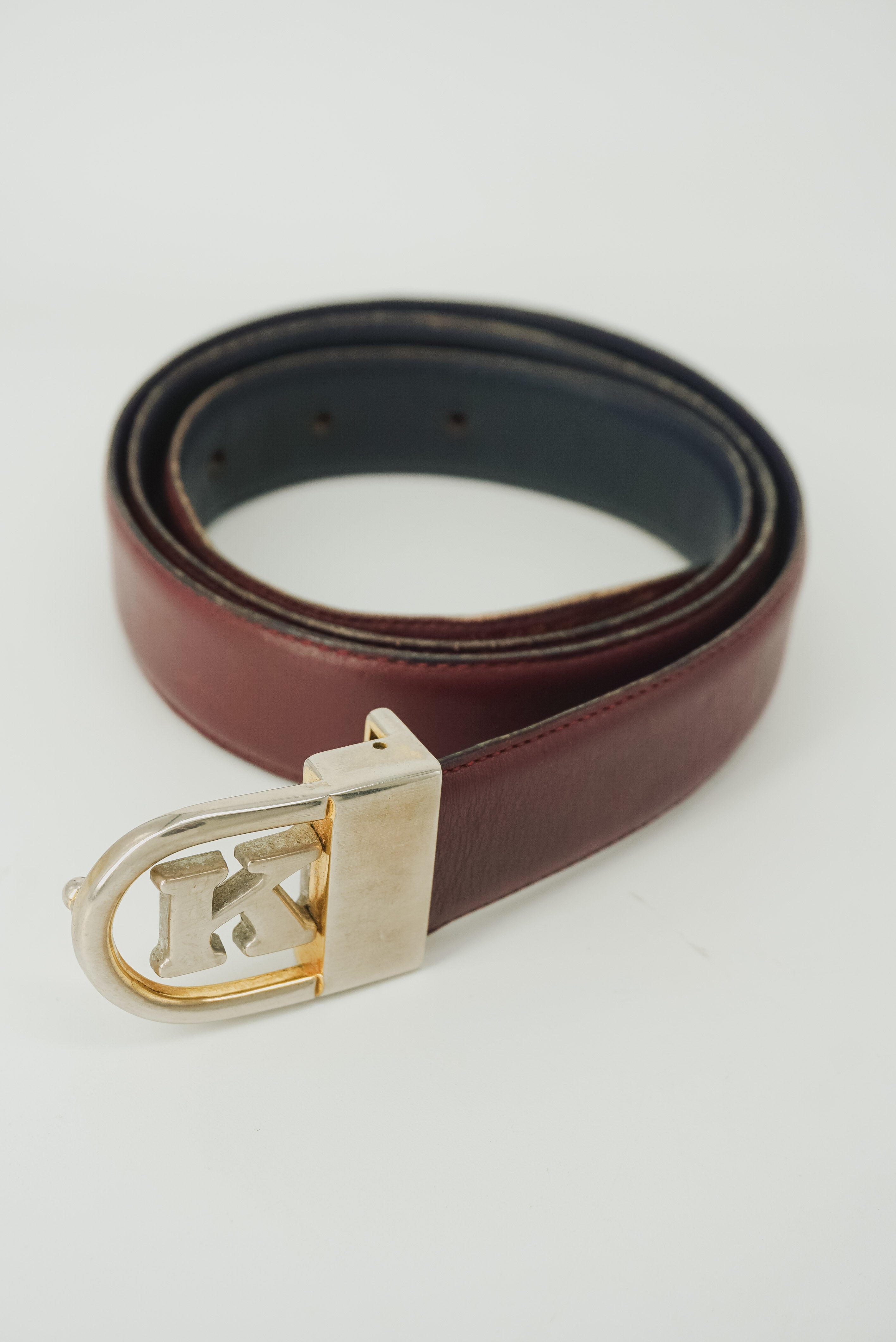 Burgundy Leather Belt