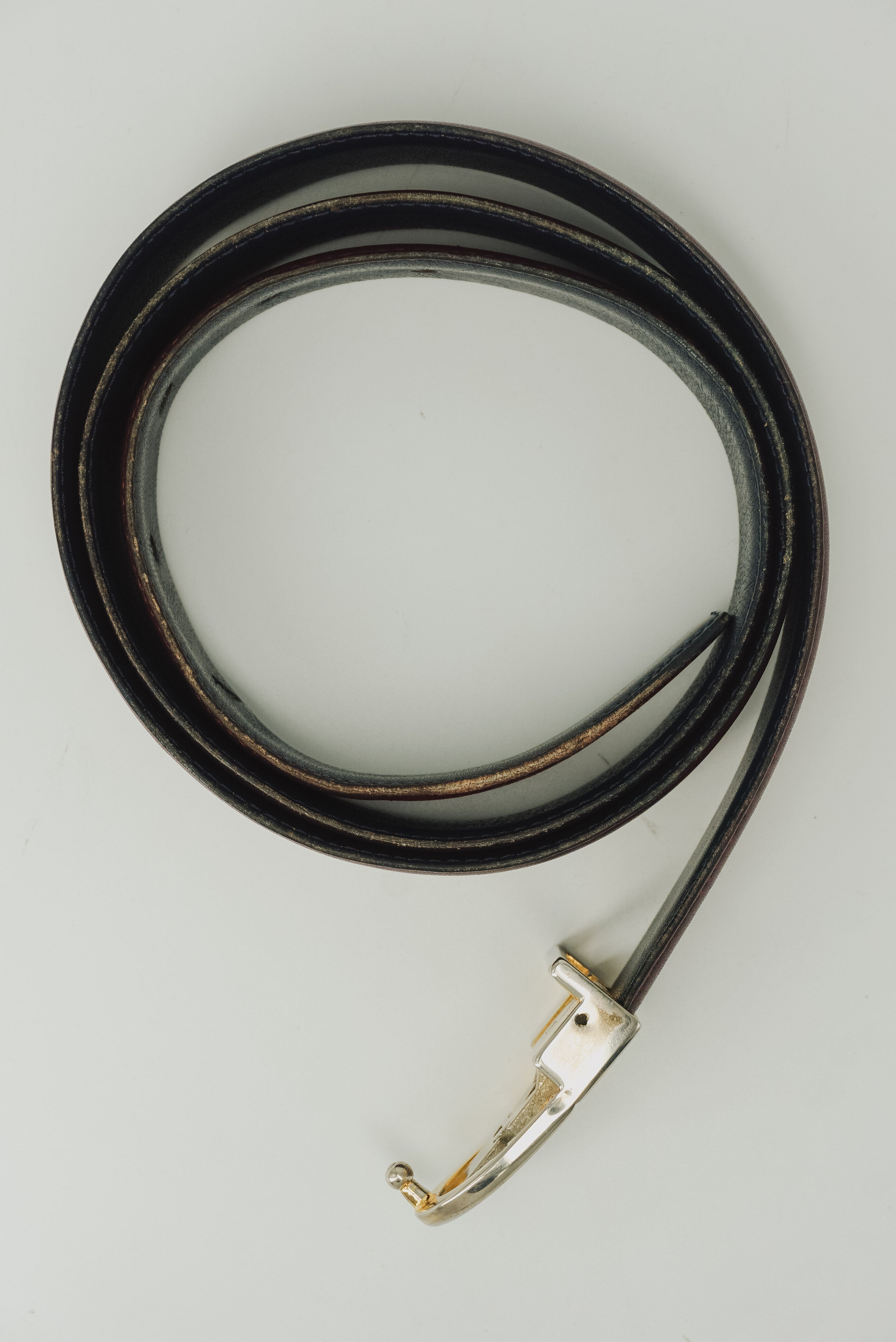 Burgundy Leather Belt