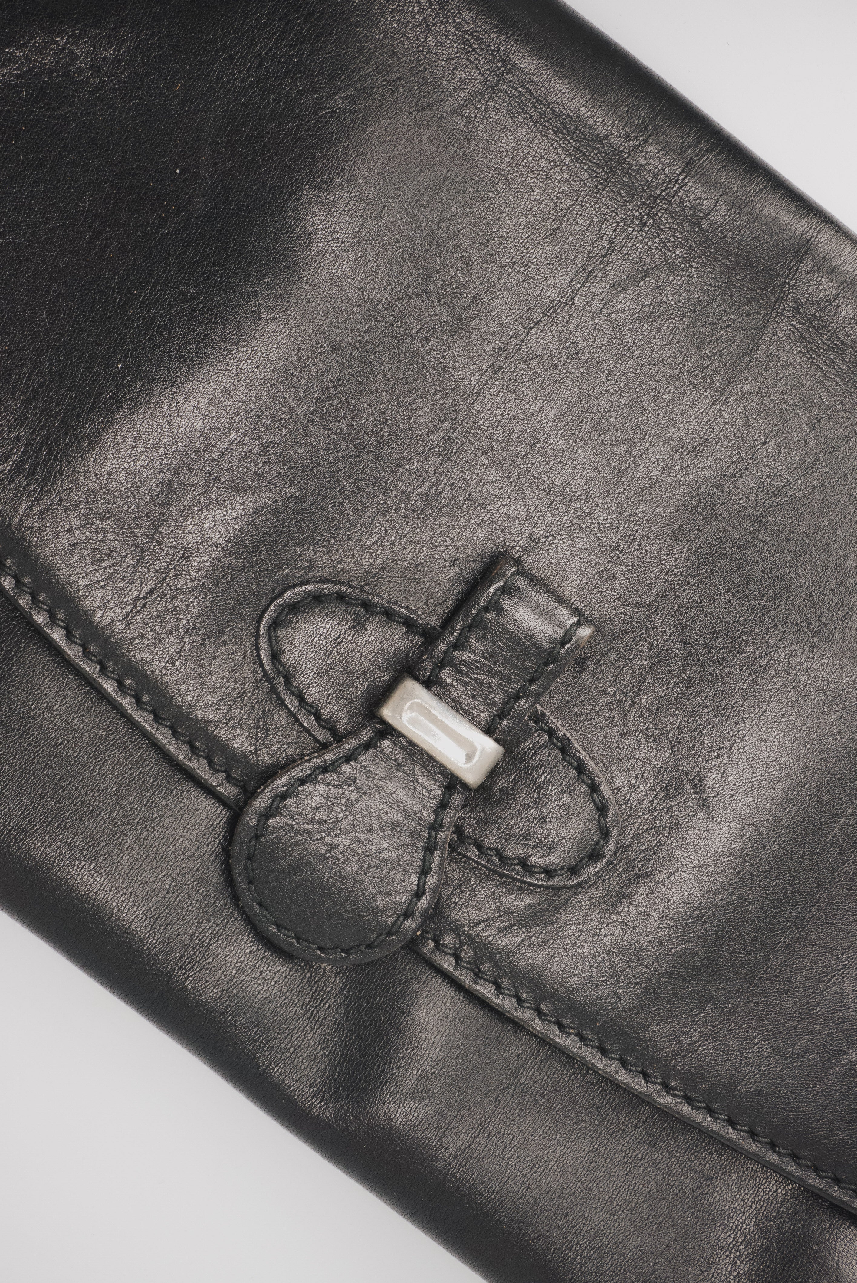 Casual Black Leather Bag
