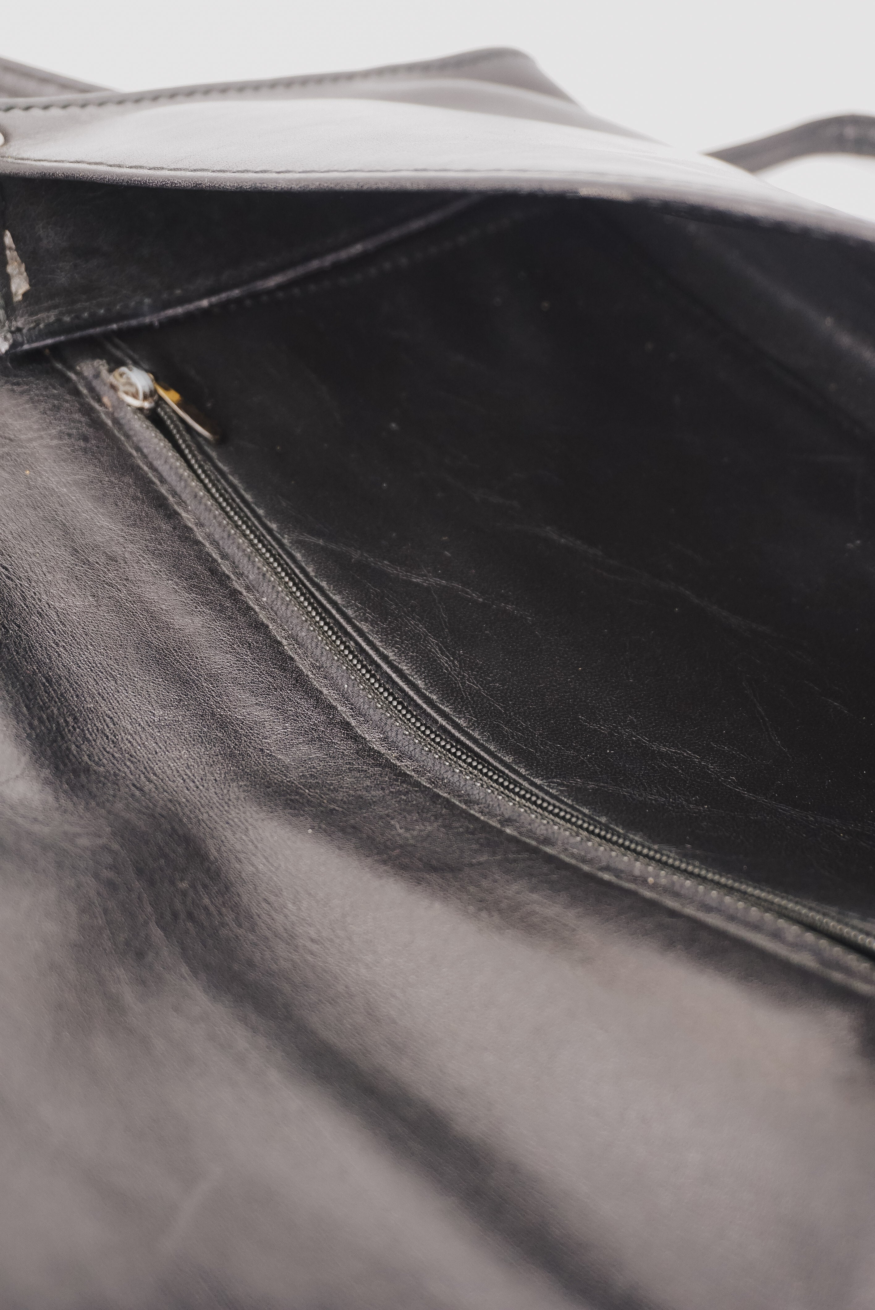 Casual Black Leather Bag