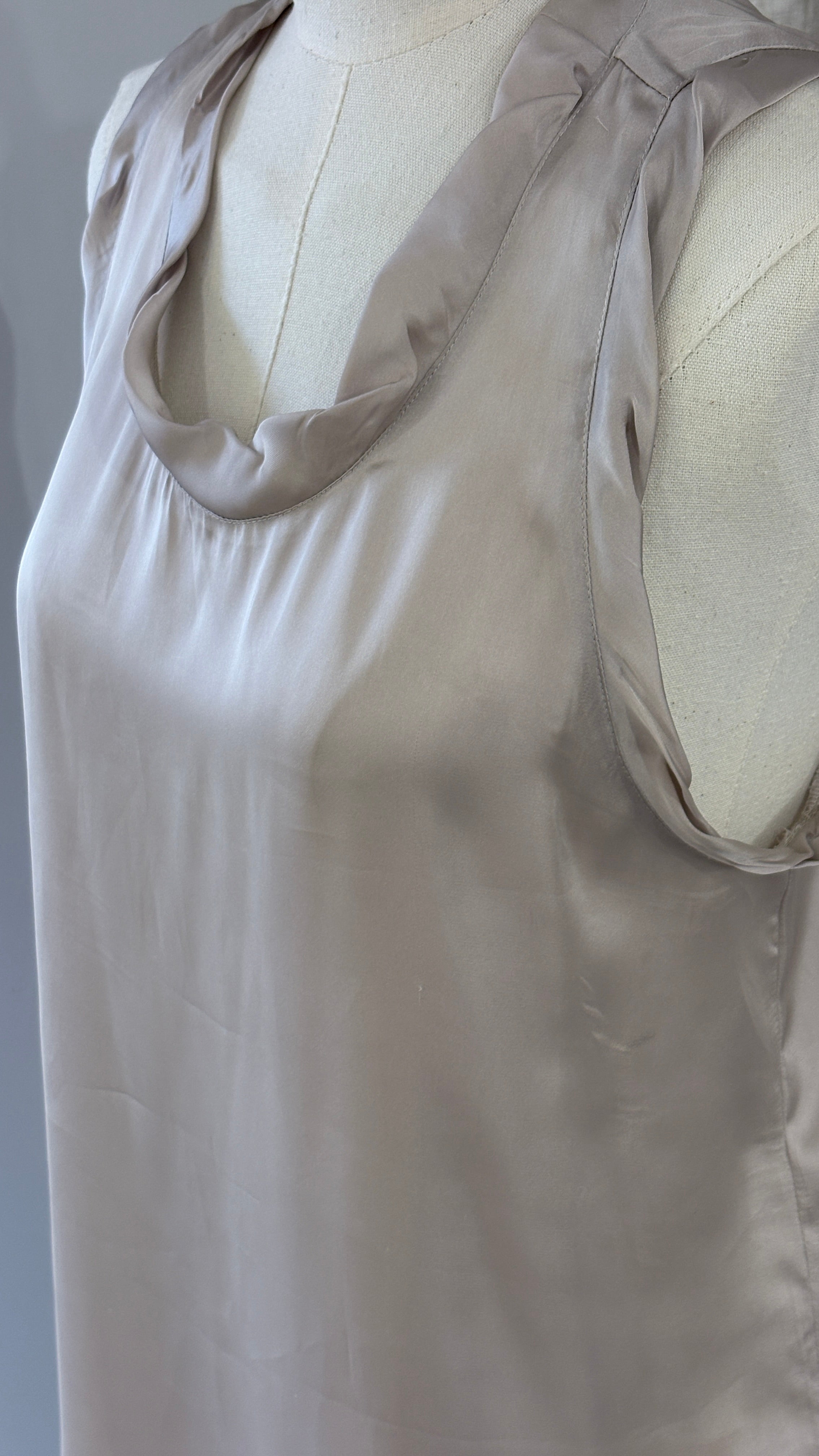 Pearl champagne flowy top