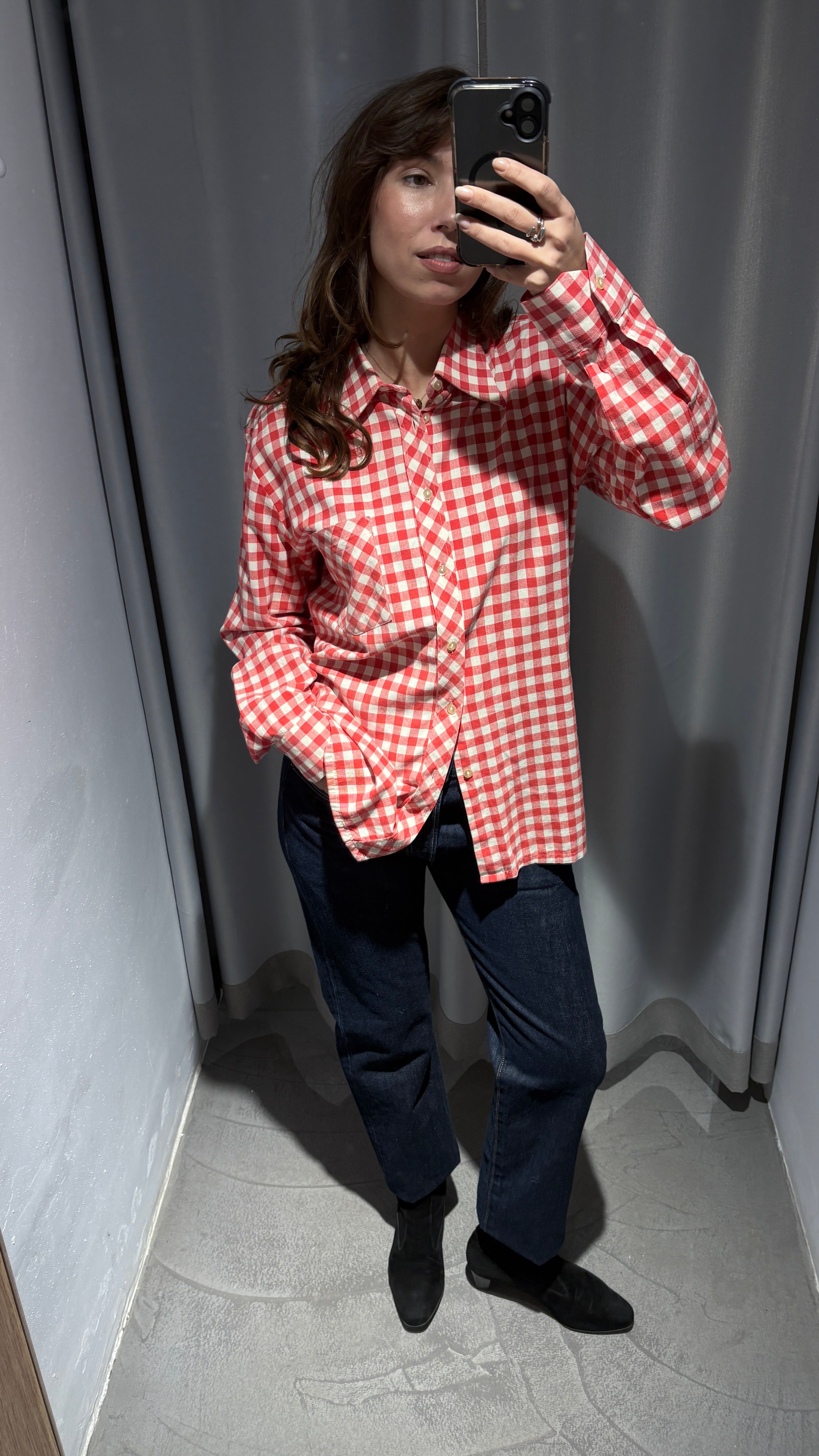 Vintage plaid cotton shirt