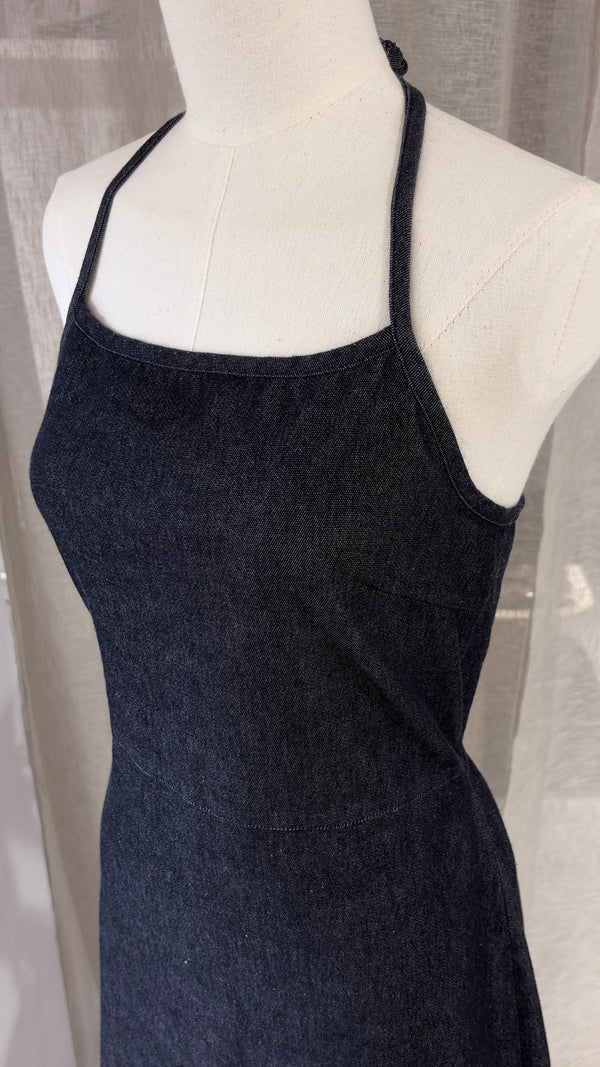 Dark deenim halter dress
