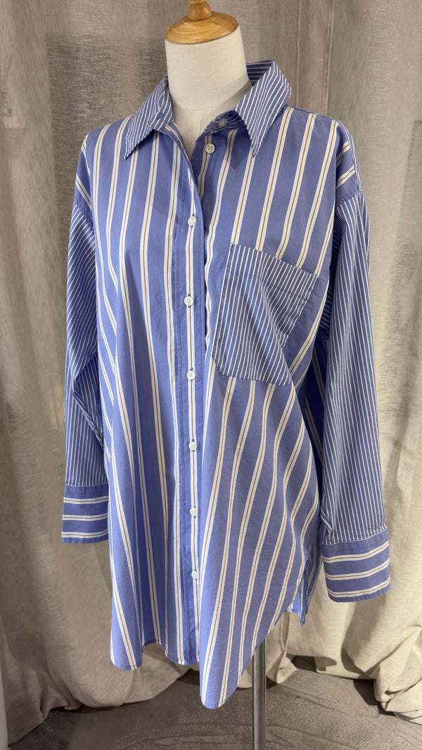 Oversized striped shirt
