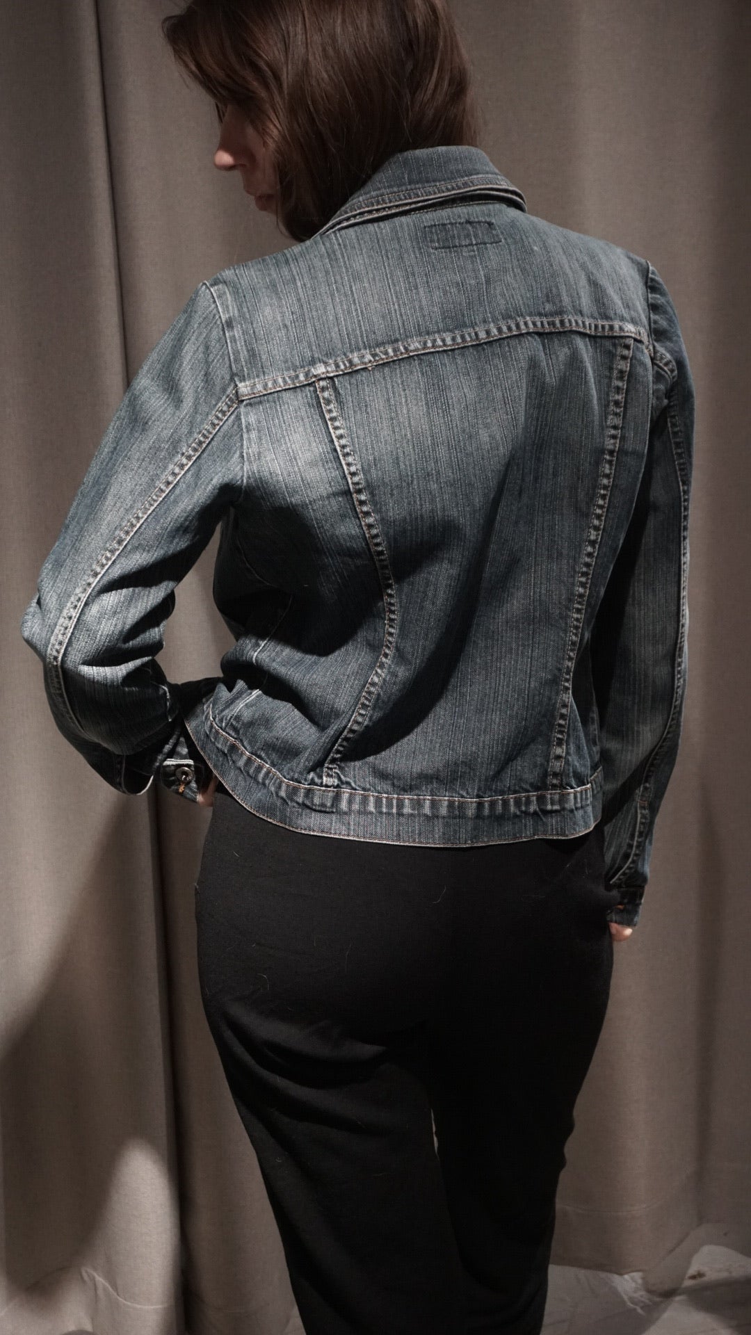 Vintage cropped denim jacket