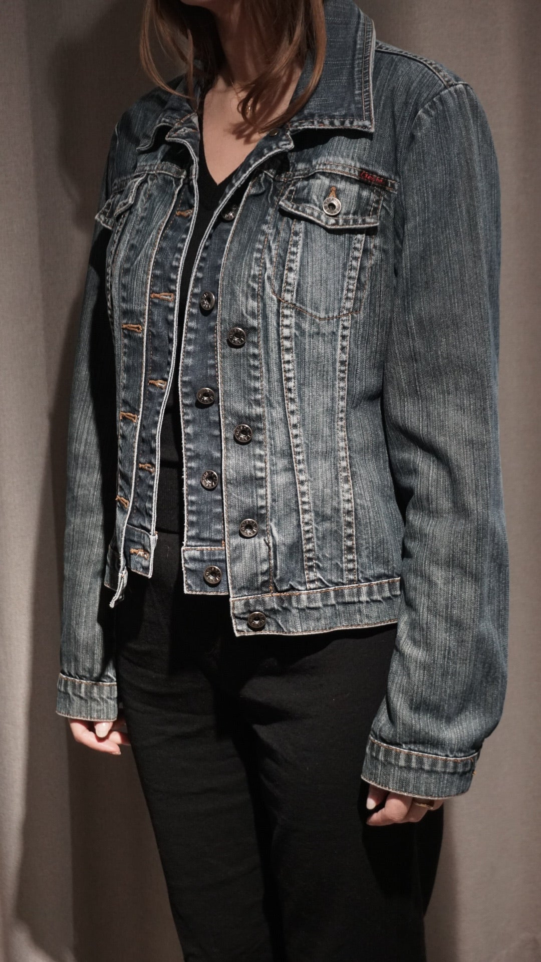Vintage cropped denim jacket