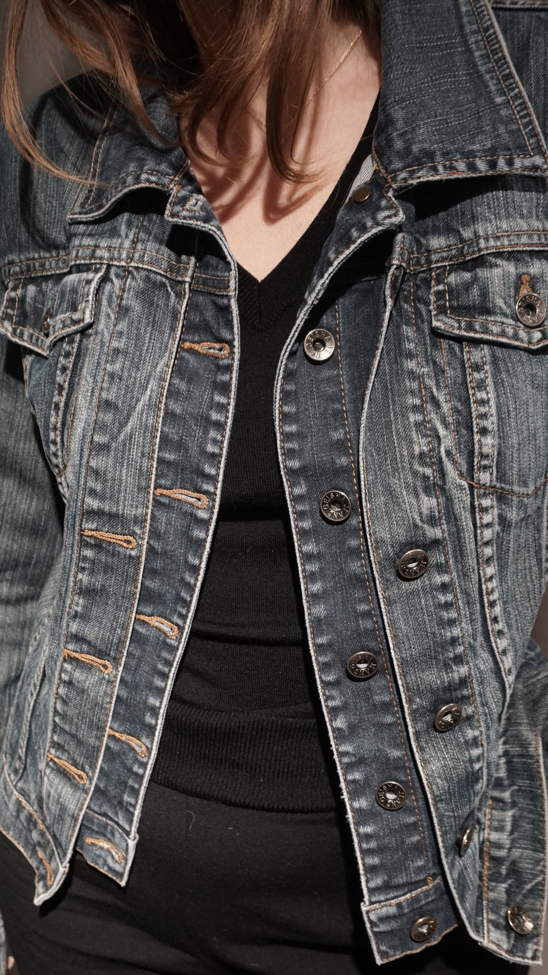 Vintage cropped denim jacket