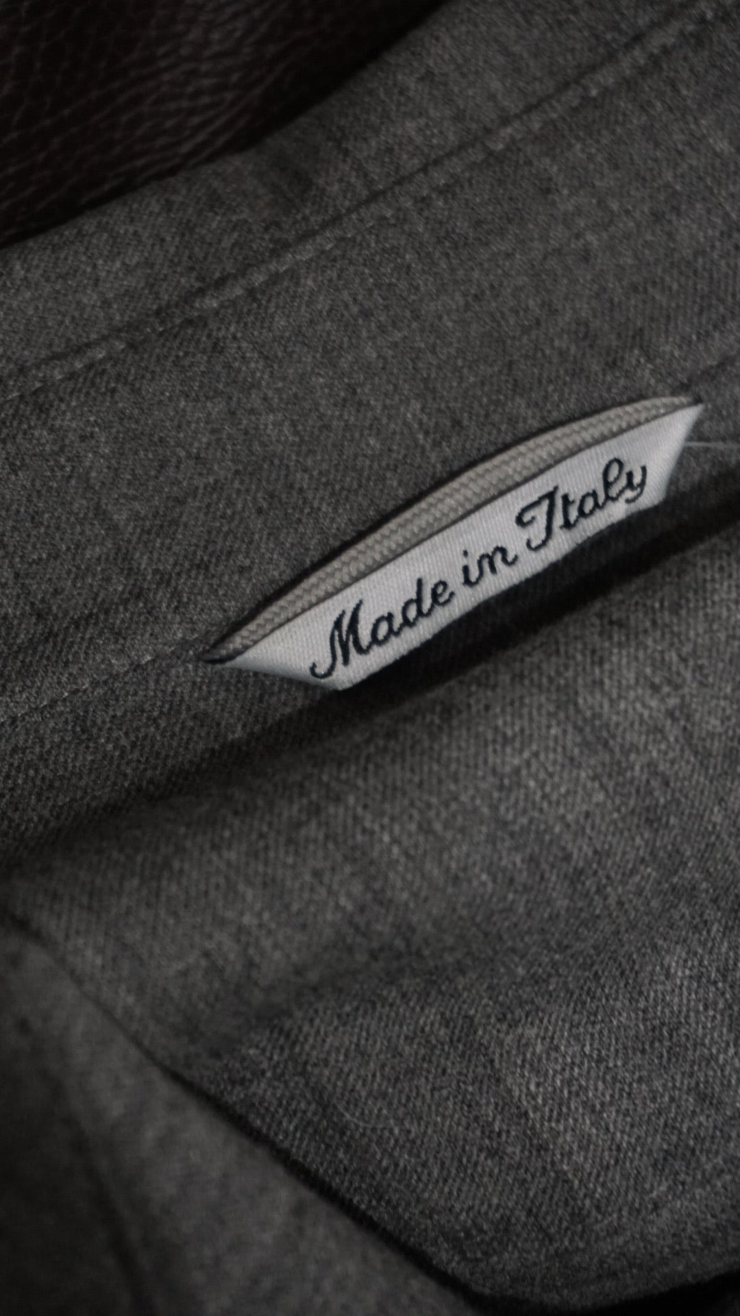 Oversize grey wool shirt