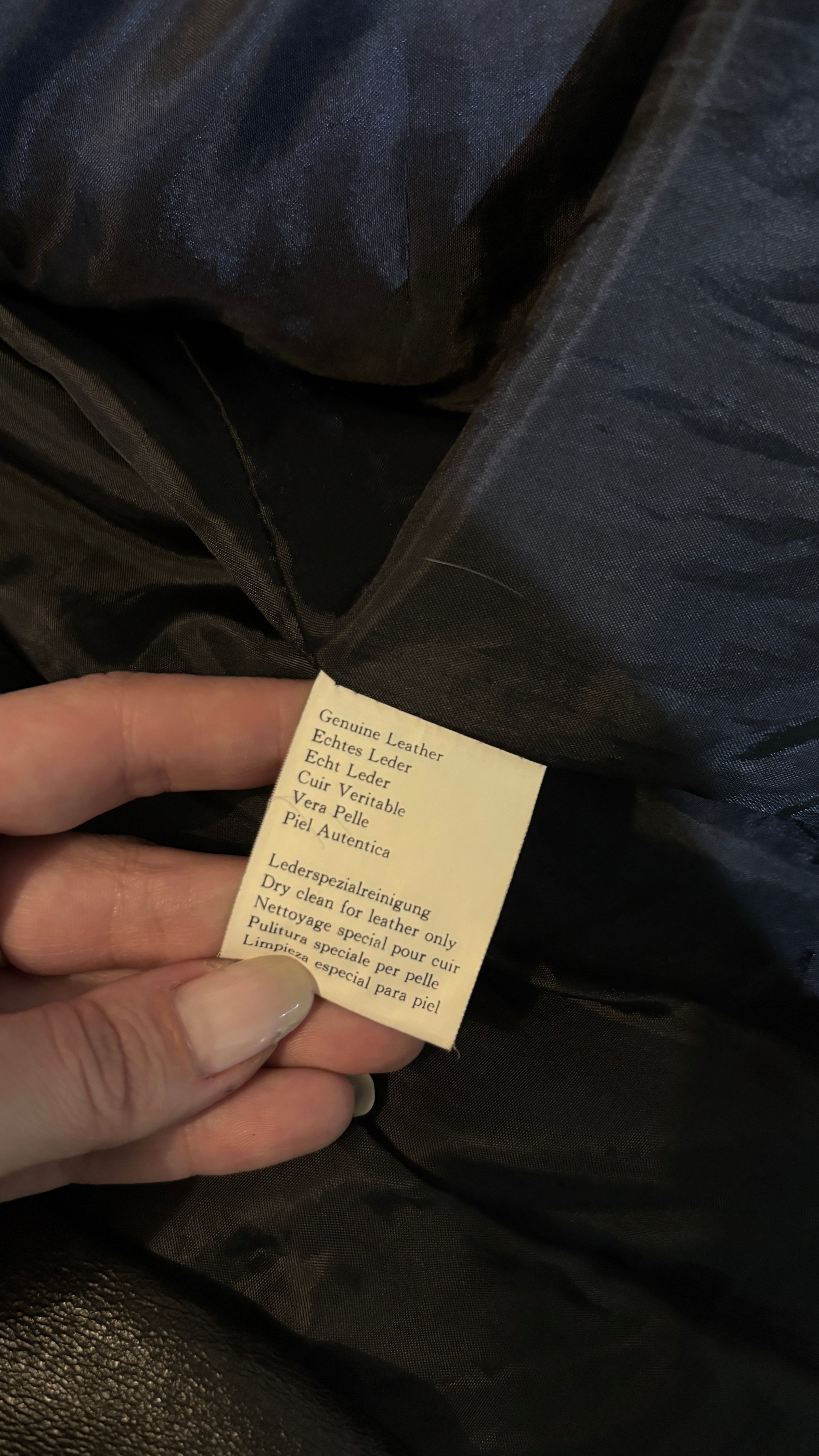 Vintage natural leather jacket