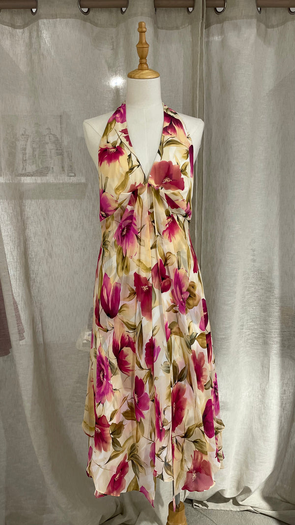 Silk flower dress