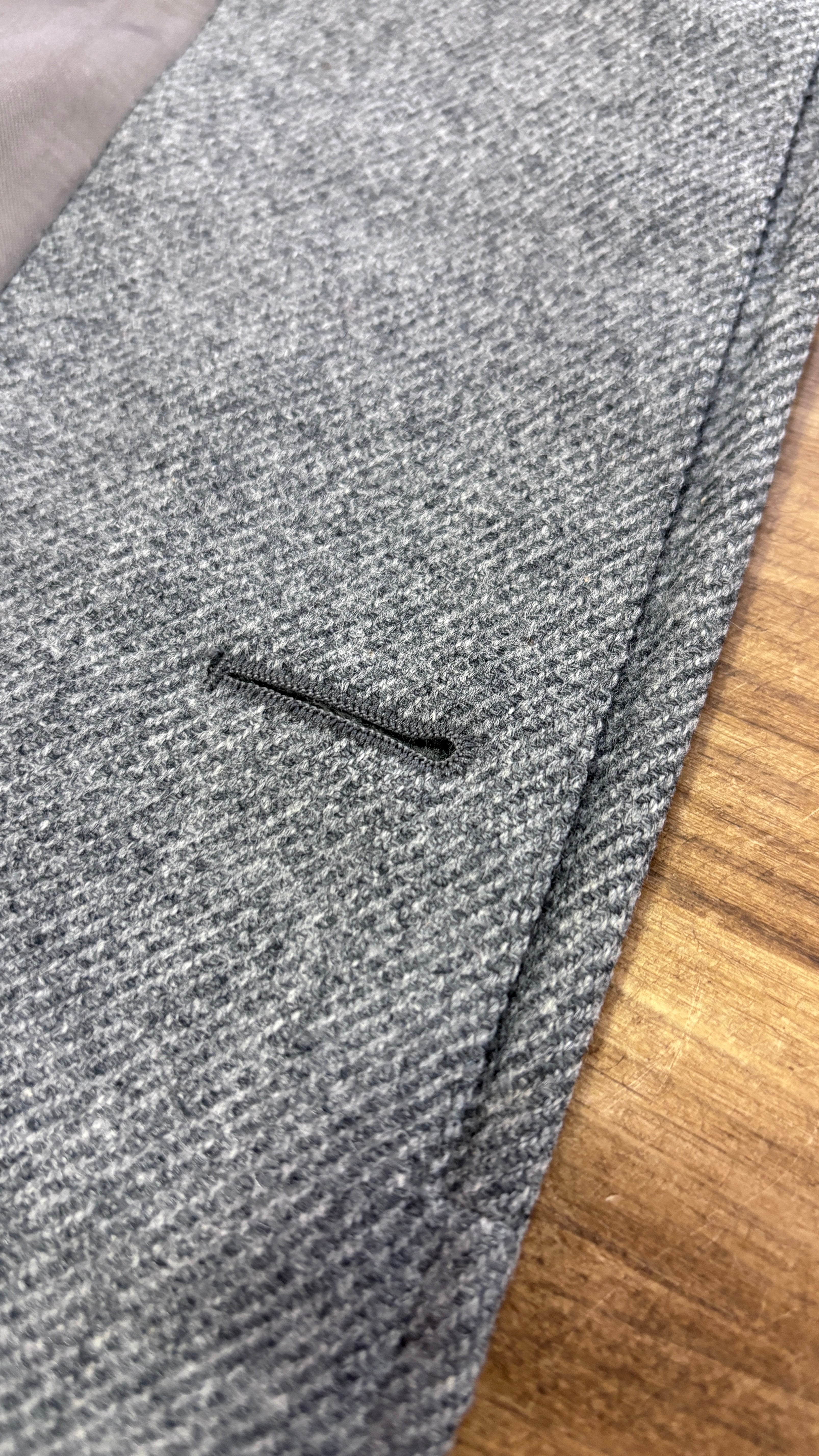 Vintage grey wool long coat