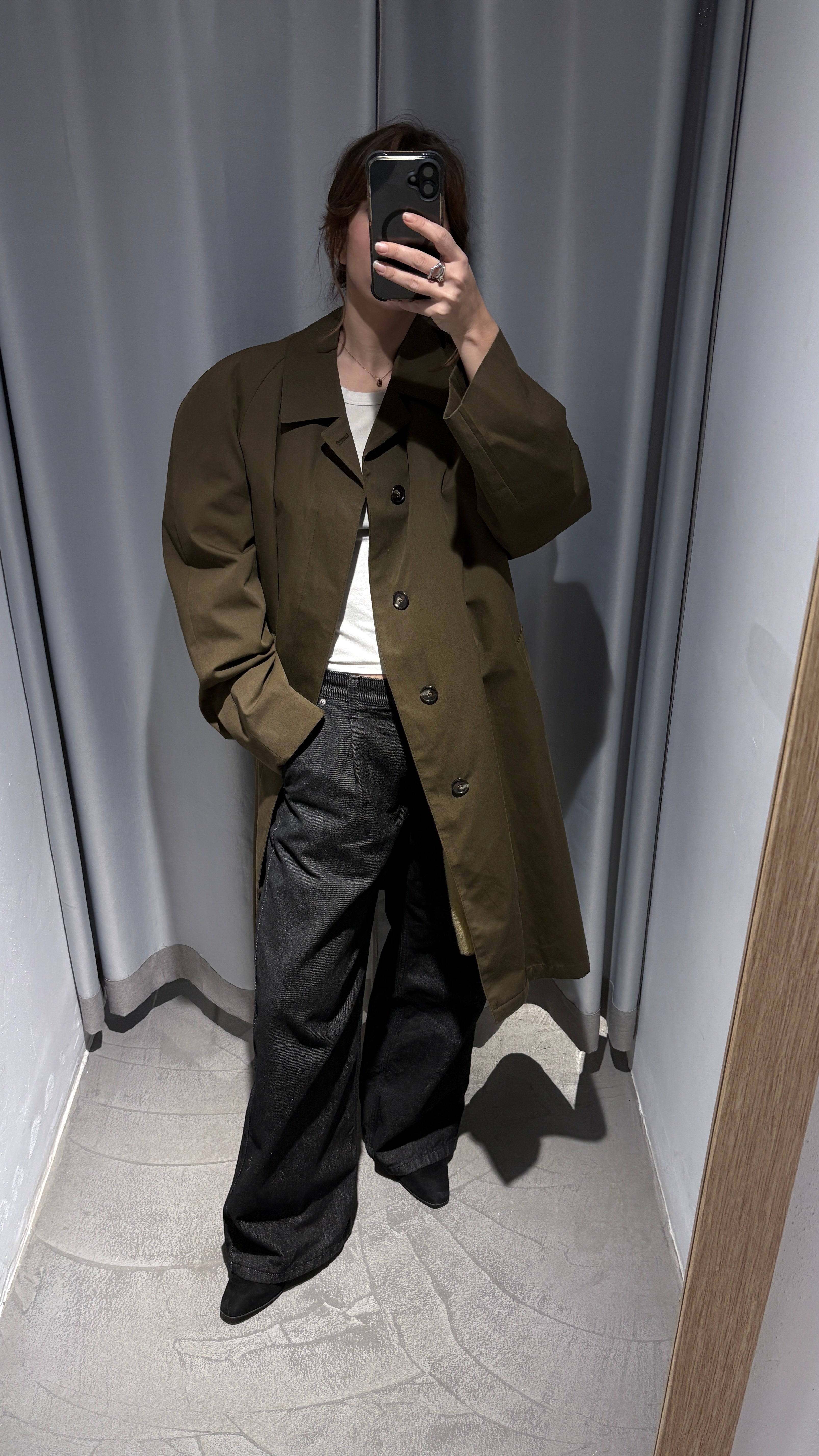 Oversized vintage trench coat