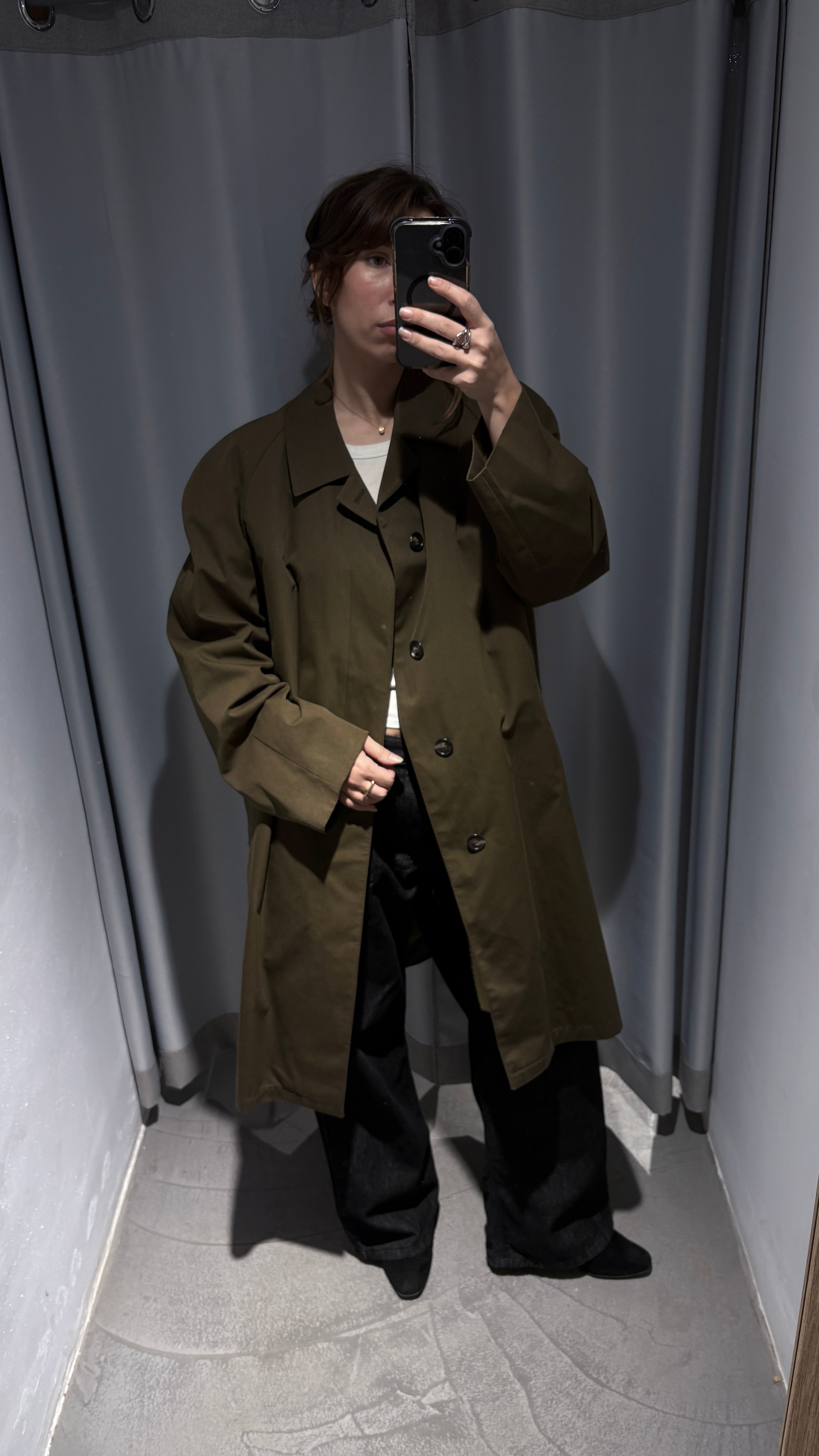 Oversized vintage trench coat