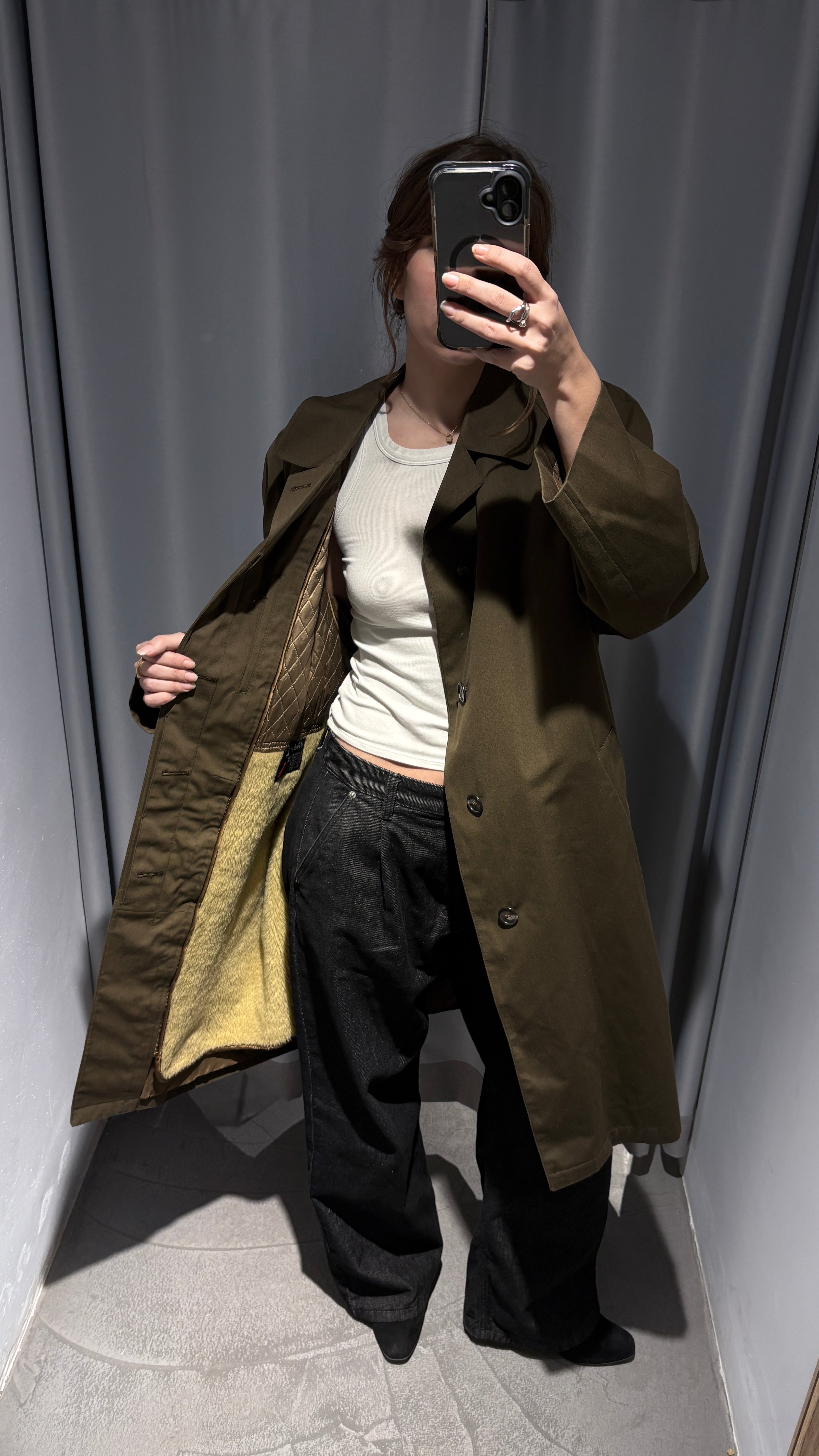 Oversized vintage trench coat