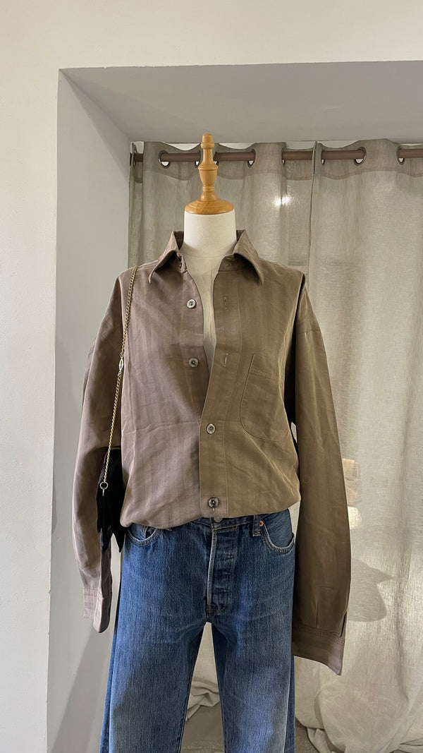 Olive-khaki taupe shirt