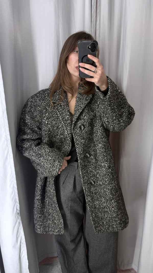 Oversized vintage wool coat