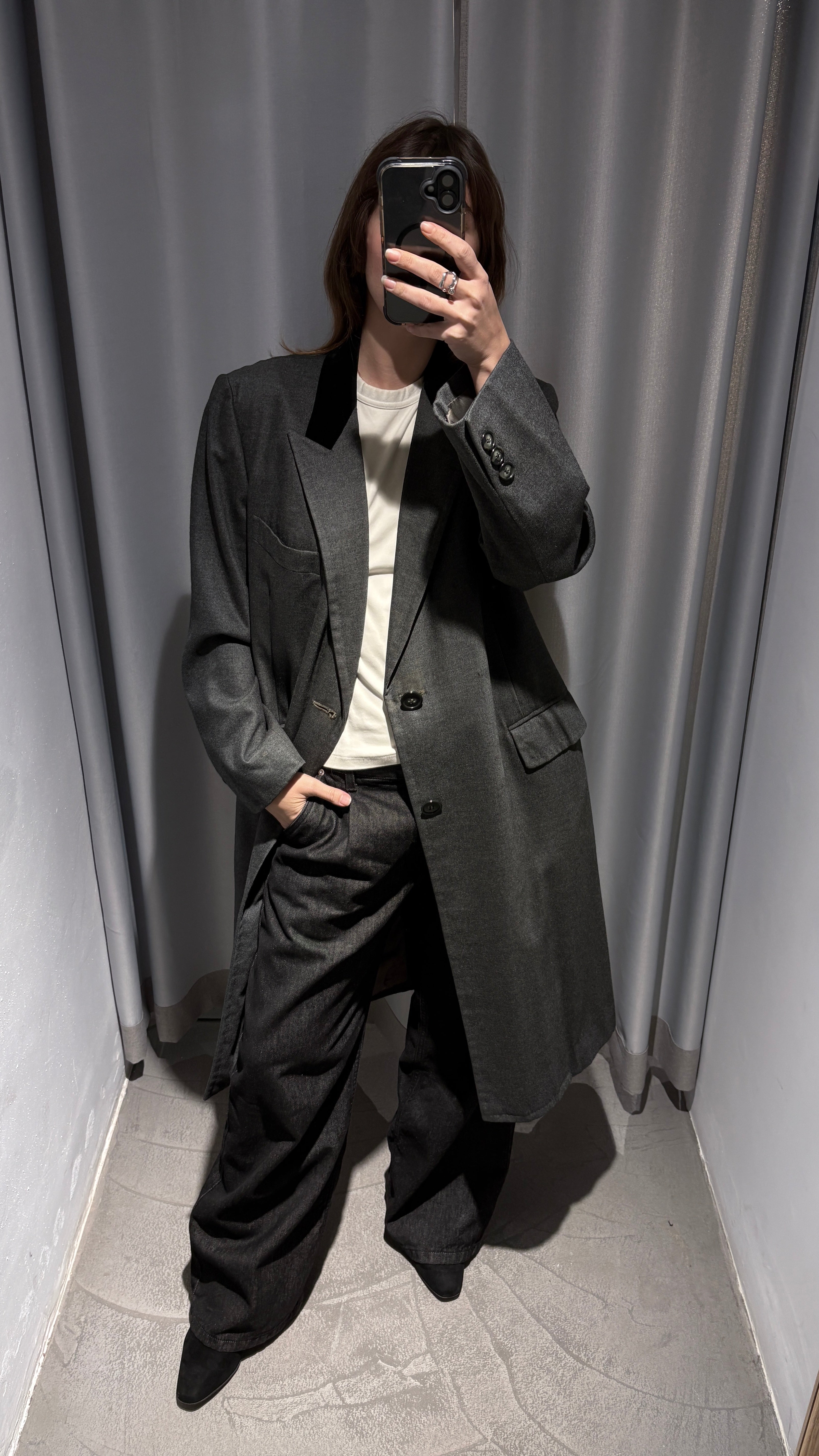 Vintage hand tailored cashmere coat