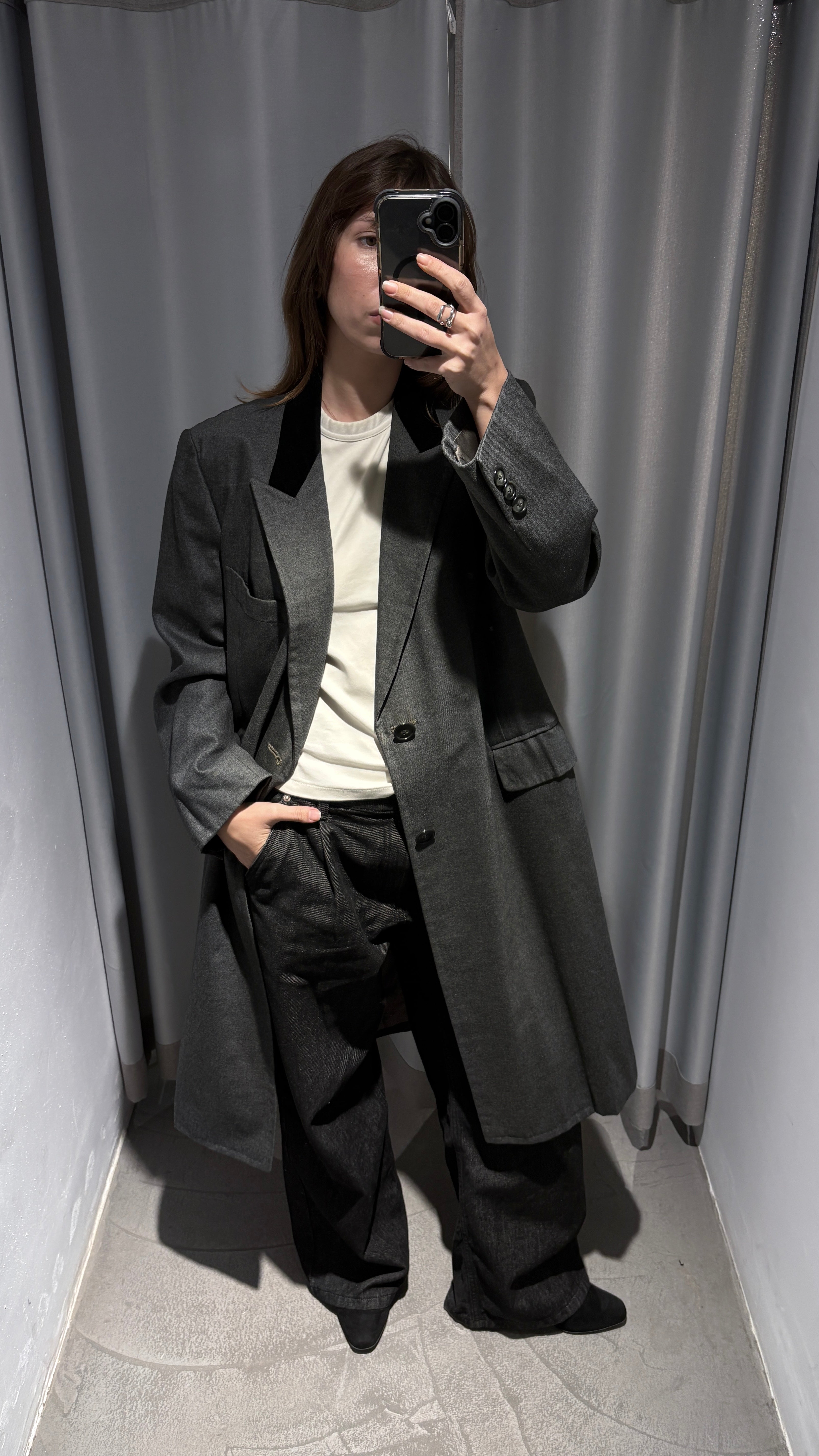 Vintage hand tailored cashmere coat