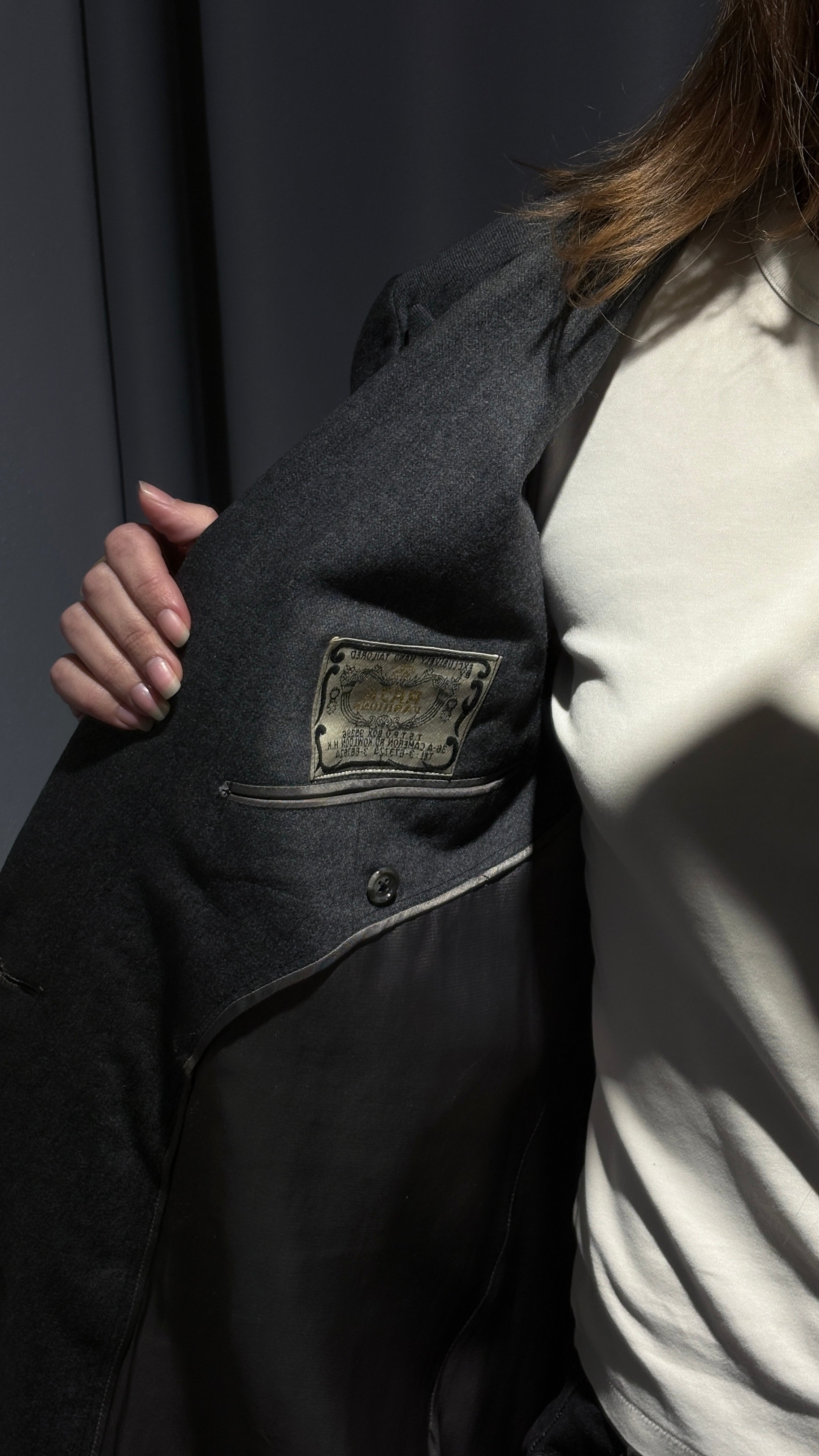 Vintage hand tailored cashmere coat