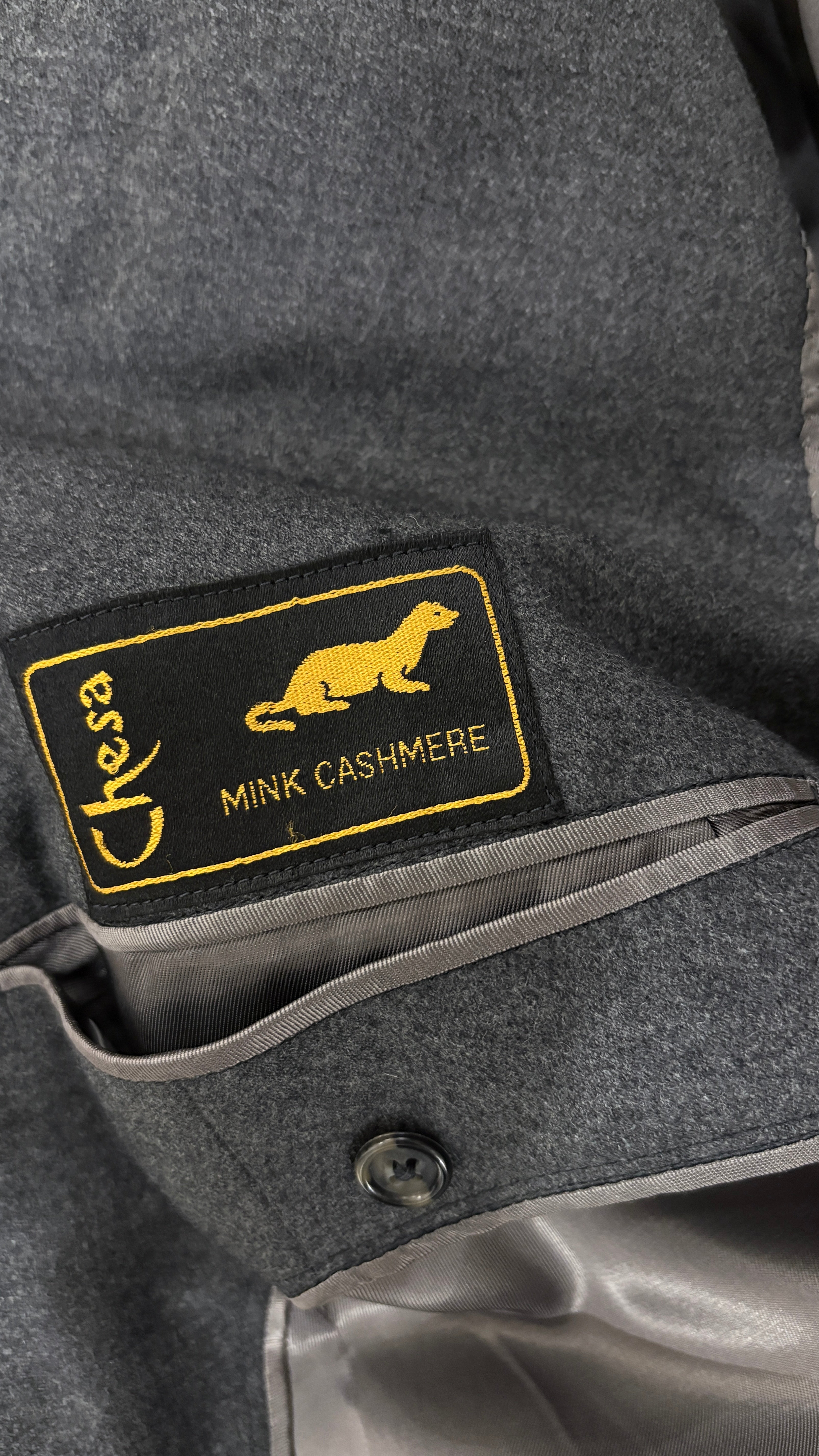 Vintage hand tailored cashmere coat