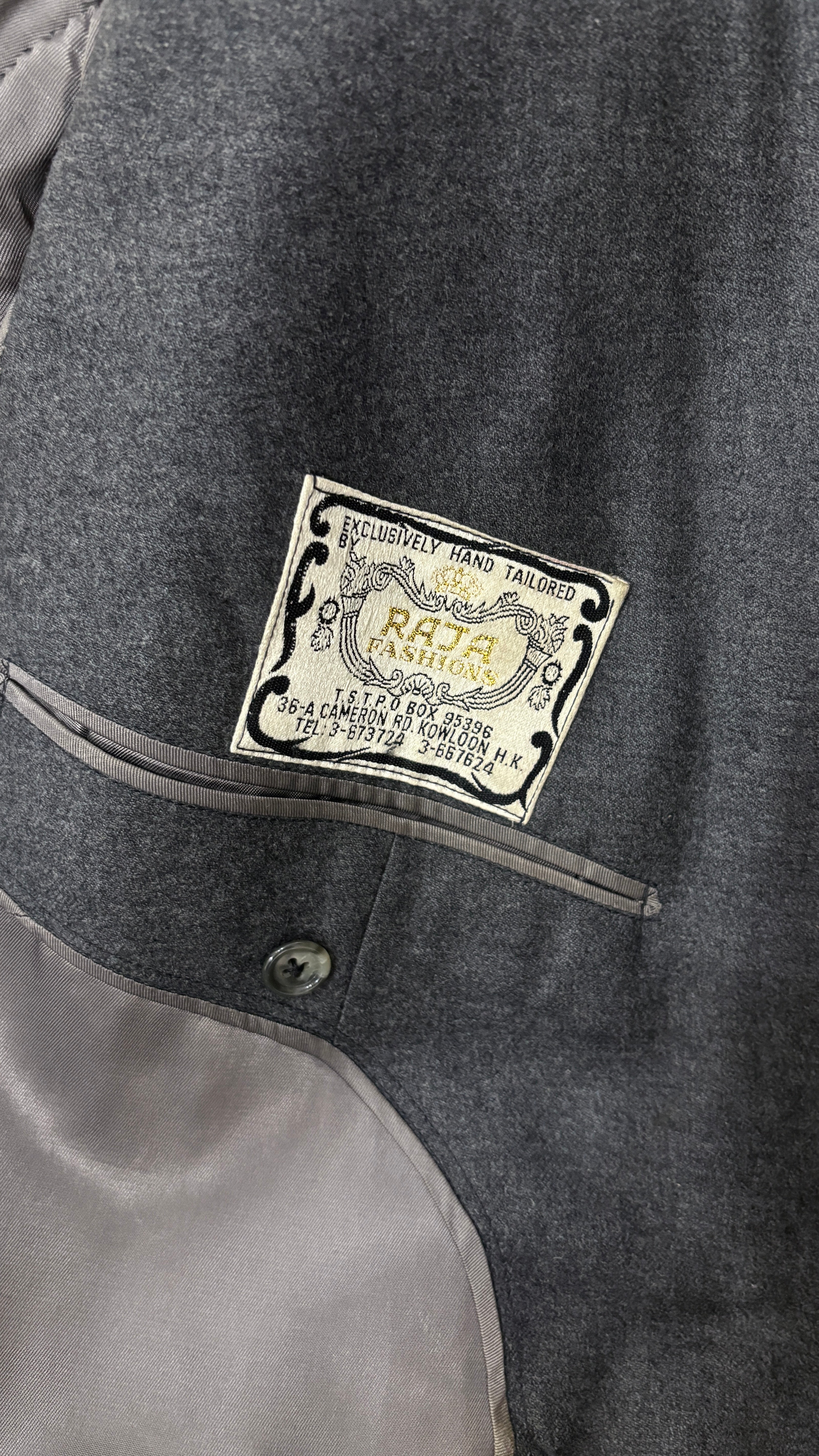 Vintage hand tailored cashmere coat