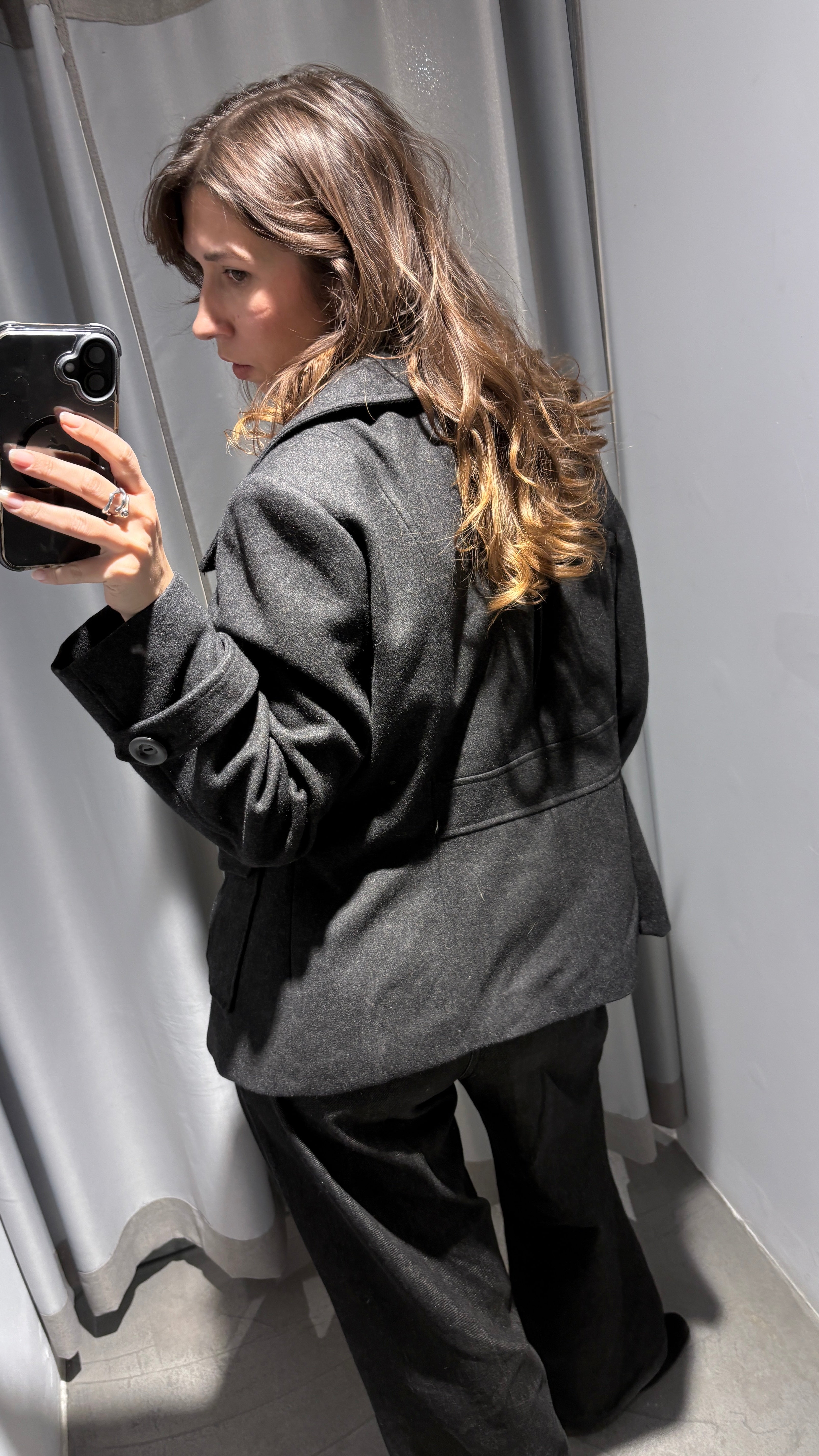 Vintage dark gray wool jacket