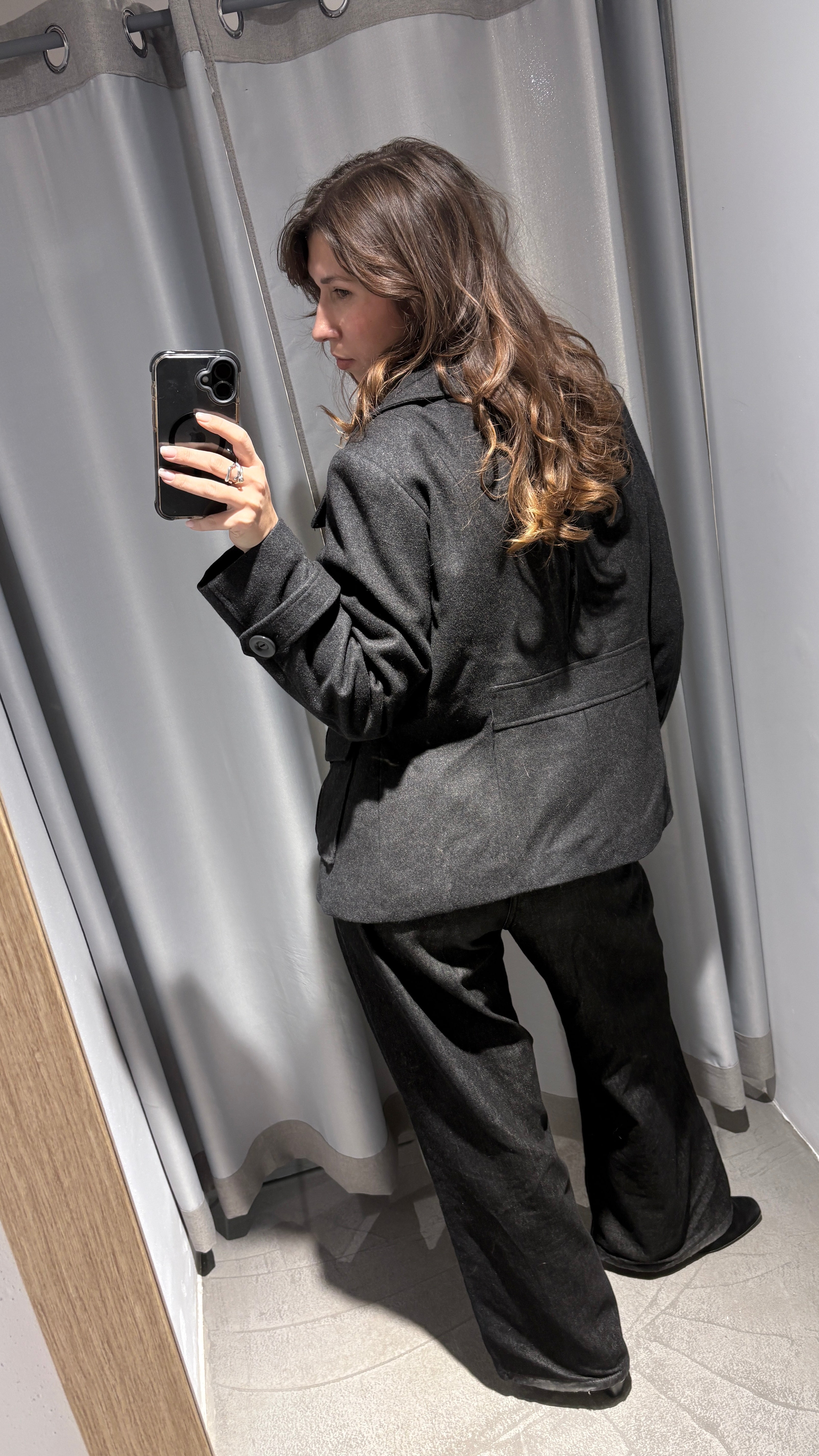 Vintage dark gray wool jacket