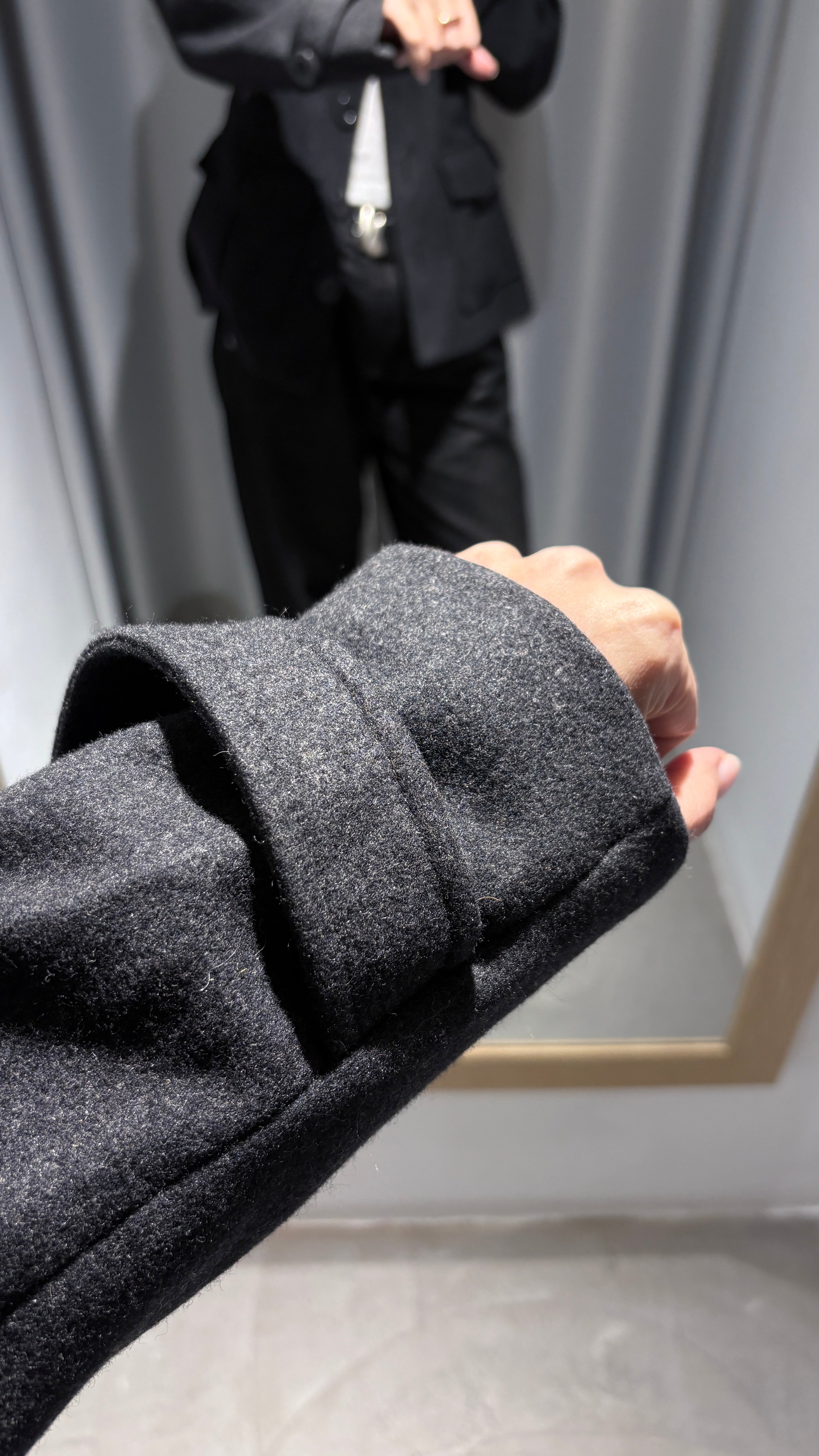 Vintage dark gray wool jacket