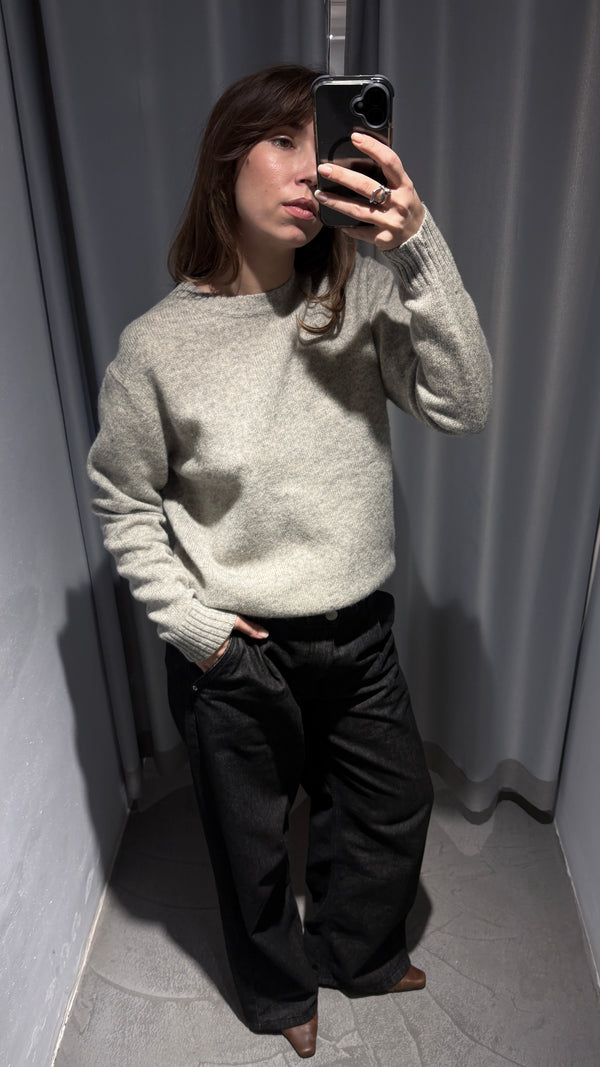 Oversized pure wool sweater