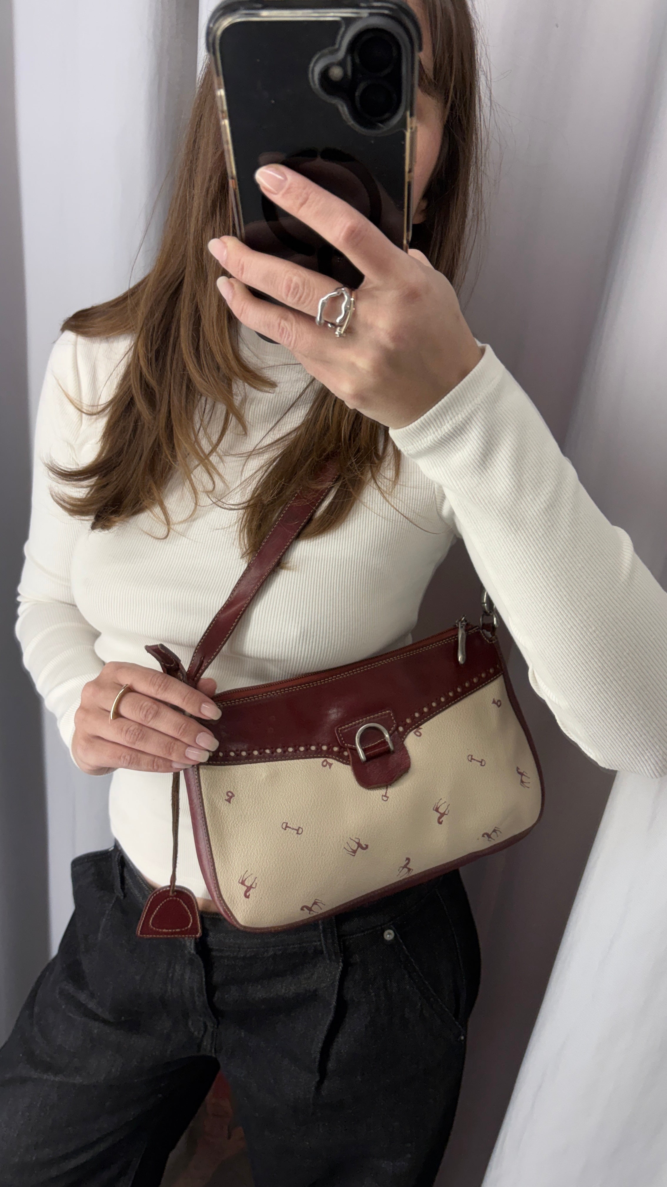 Vintage leather handbag