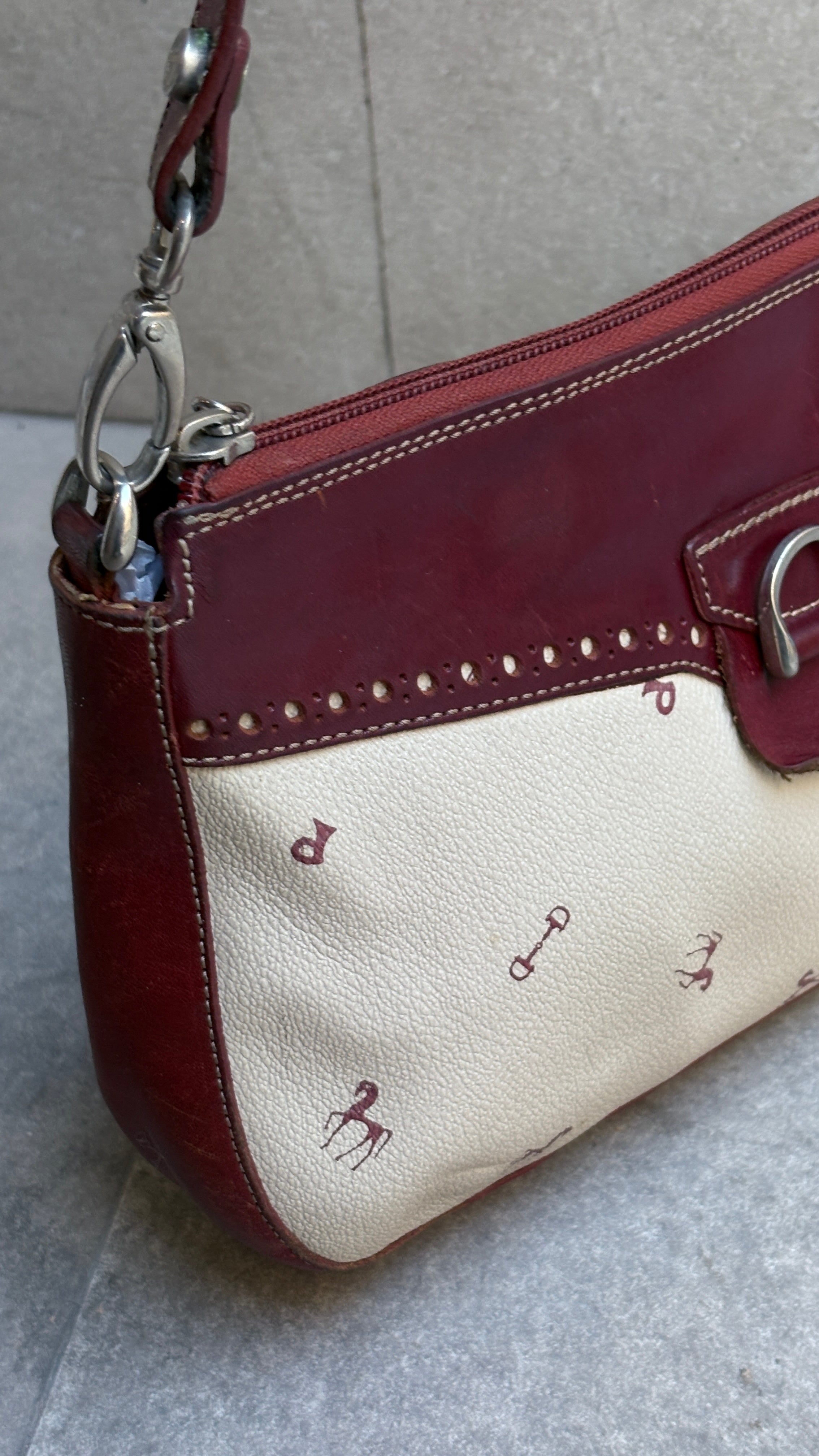 Vintage leather handbag