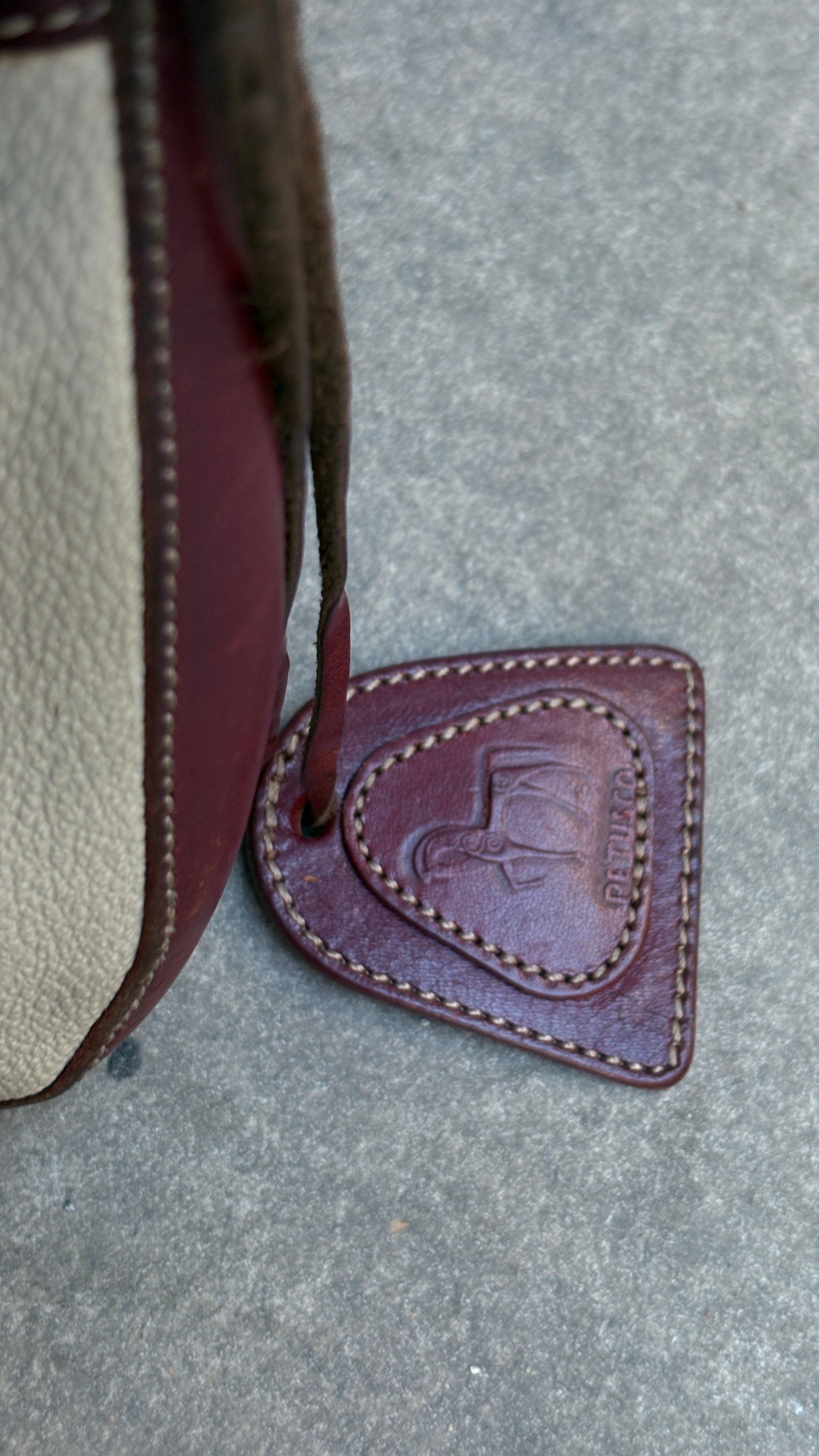 Vintage leather handbag