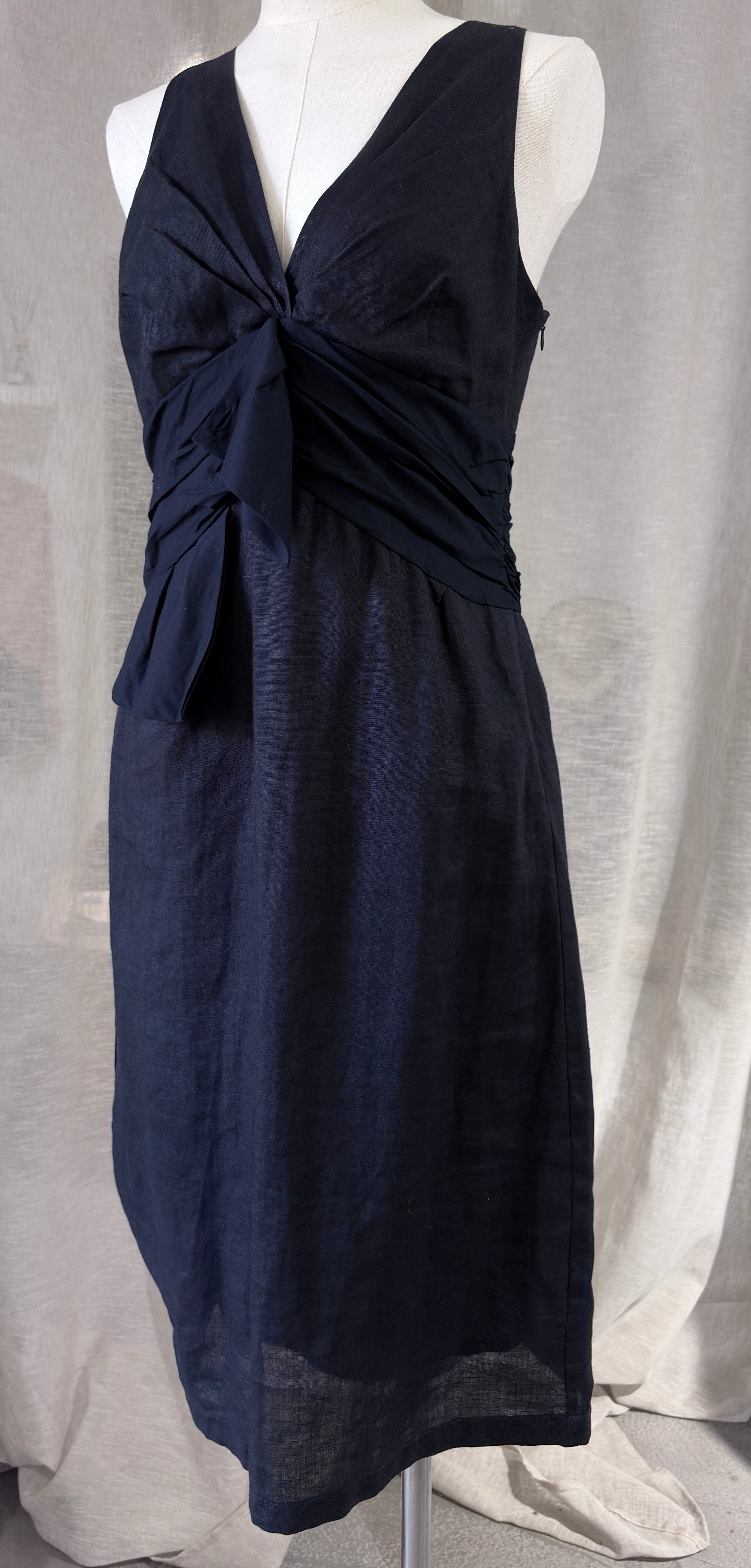 Linen small black dress