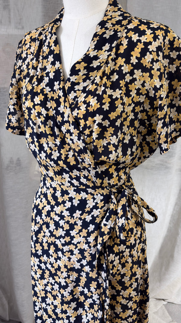 Flower wrap dress